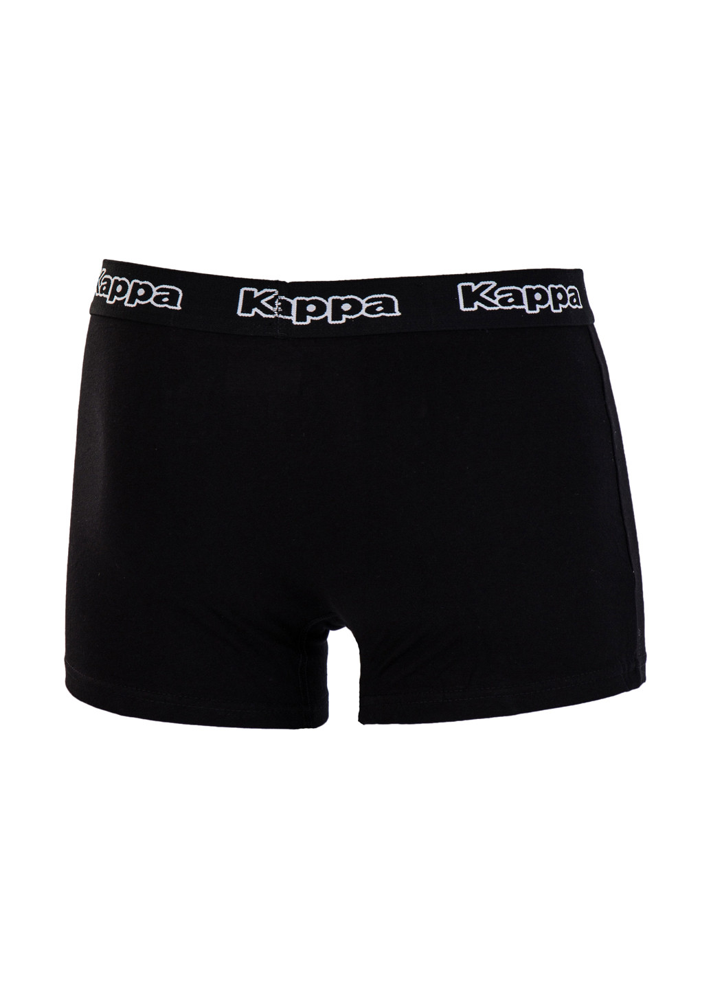 Труси (2 шт.) Kappa боксери логотипи чорні повсякденні бавовна, трикотаж