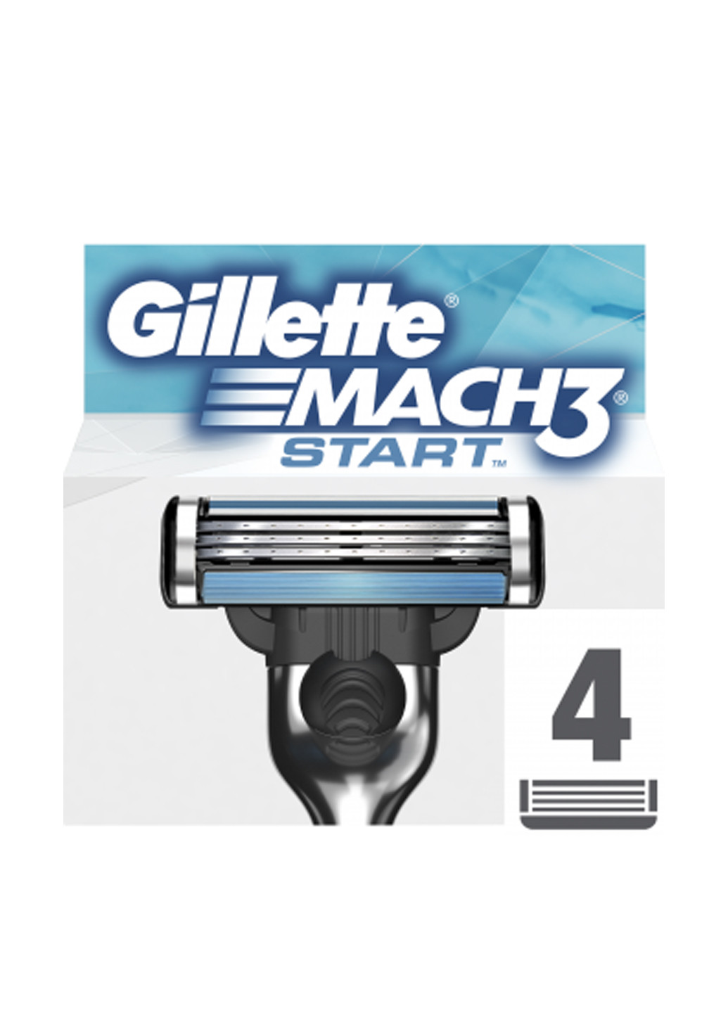 Змінні картриджі для гоління Mach3 Start (4 шт.) Gillette (138200433)