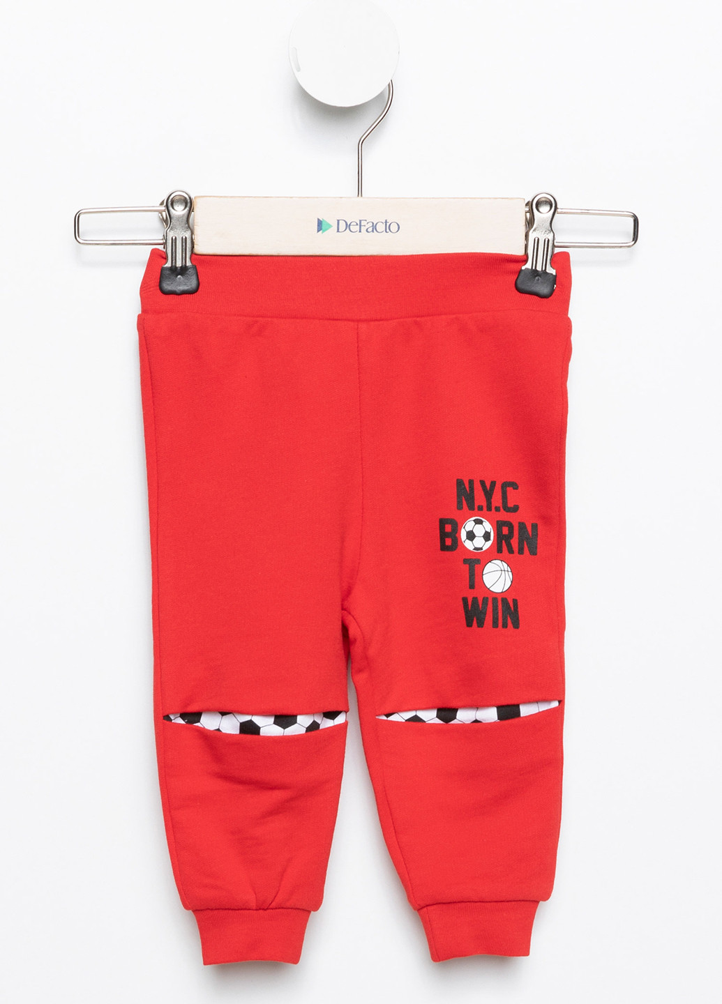 Красные кэжуал демисезонные брюки DeFacto