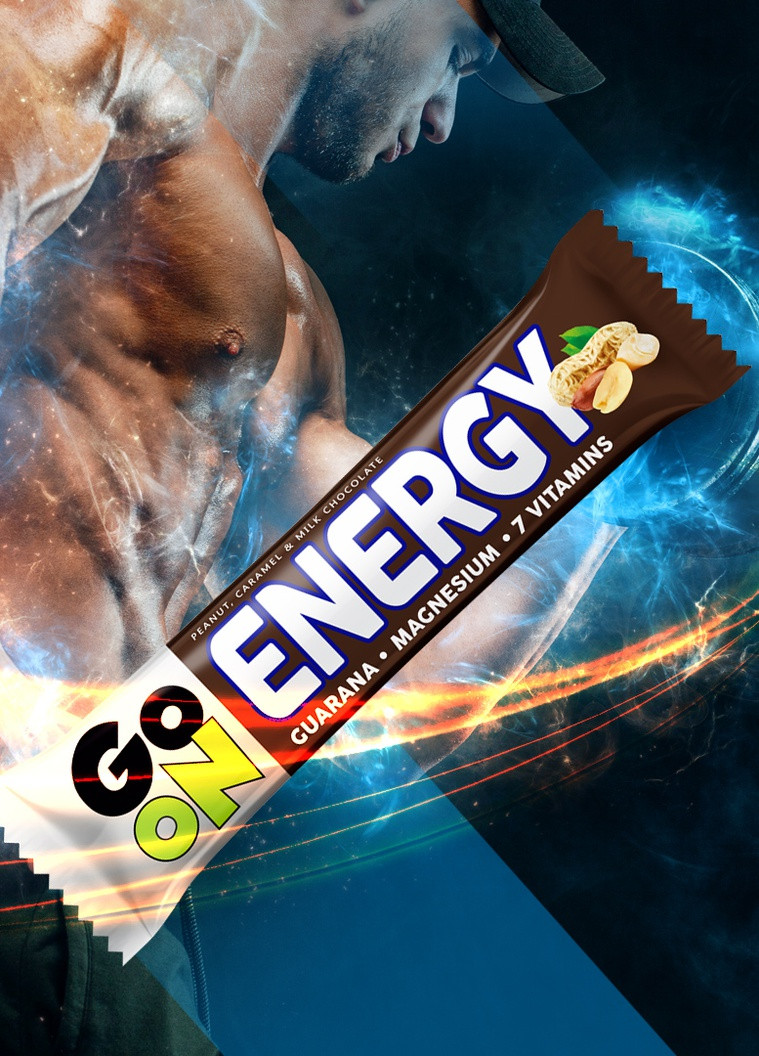 Протеїновий батончик Energy Go On 50 g snickers+guarana Go On Nutrition (256544334)