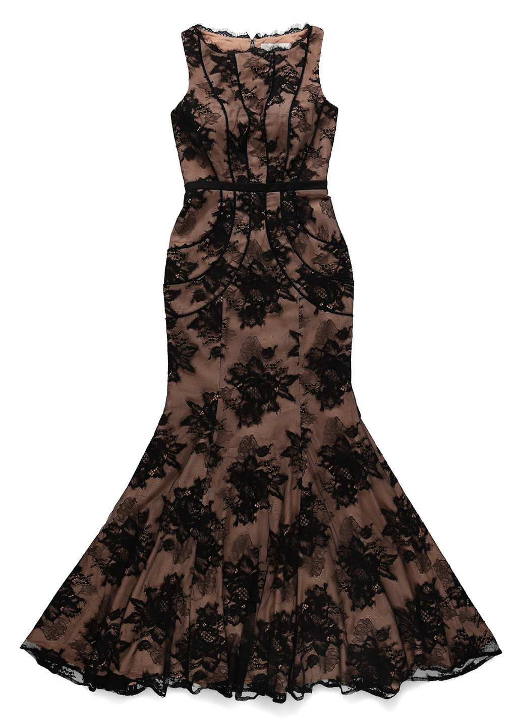 Комбінована вечірня сукня годе, зі шлейфом Jarlo з квітковим принтом