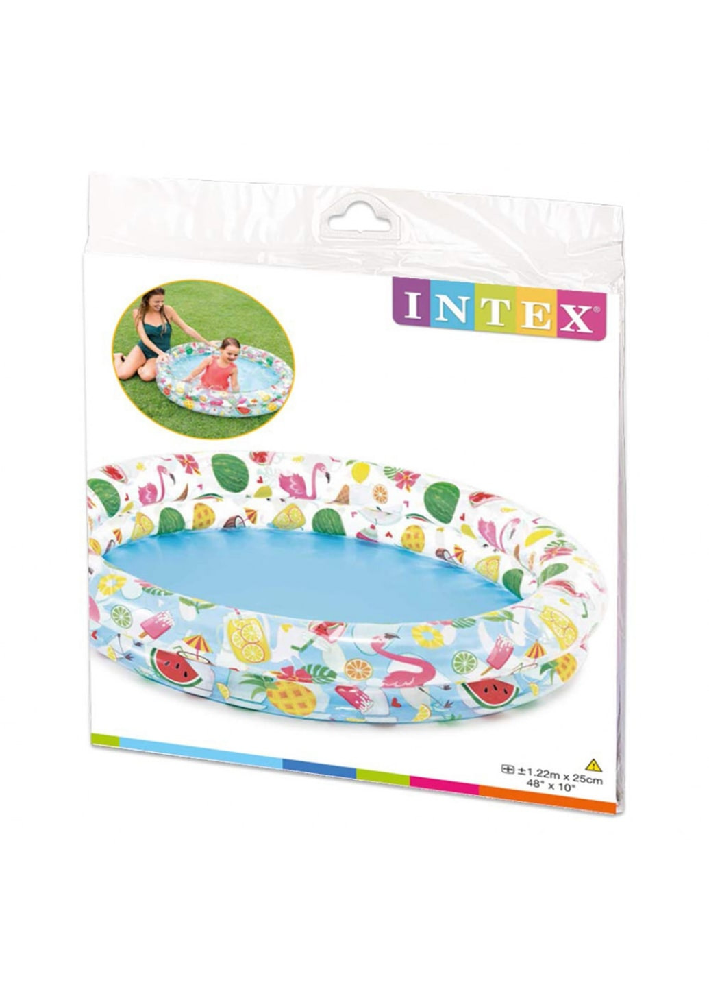 Детский надувной бассейн 122х25 см Intex (254051959)