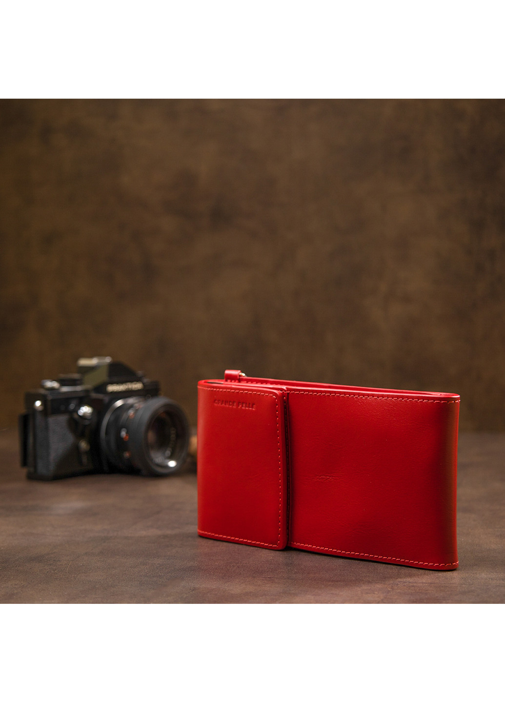 Женская кожаная сумка-кошелек 20х10х2 см Grande Pelle (252132135)