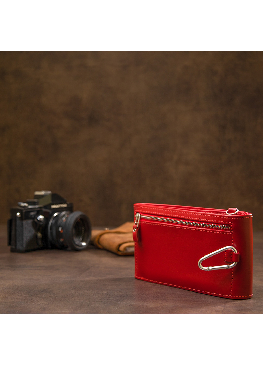 Женская кожаная сумка-кошелек 20х10х2 см Grande Pelle (252132135)