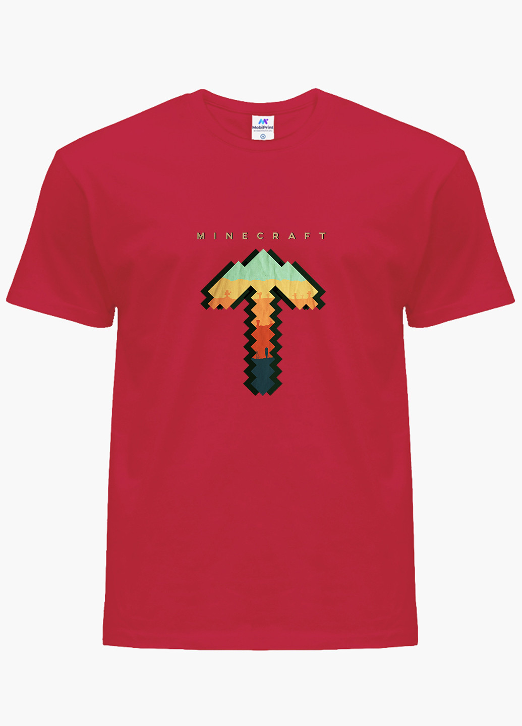 Червона демісезонна футболка дитяча майнкрафт (minecraft) (9224-1169) MobiPrint