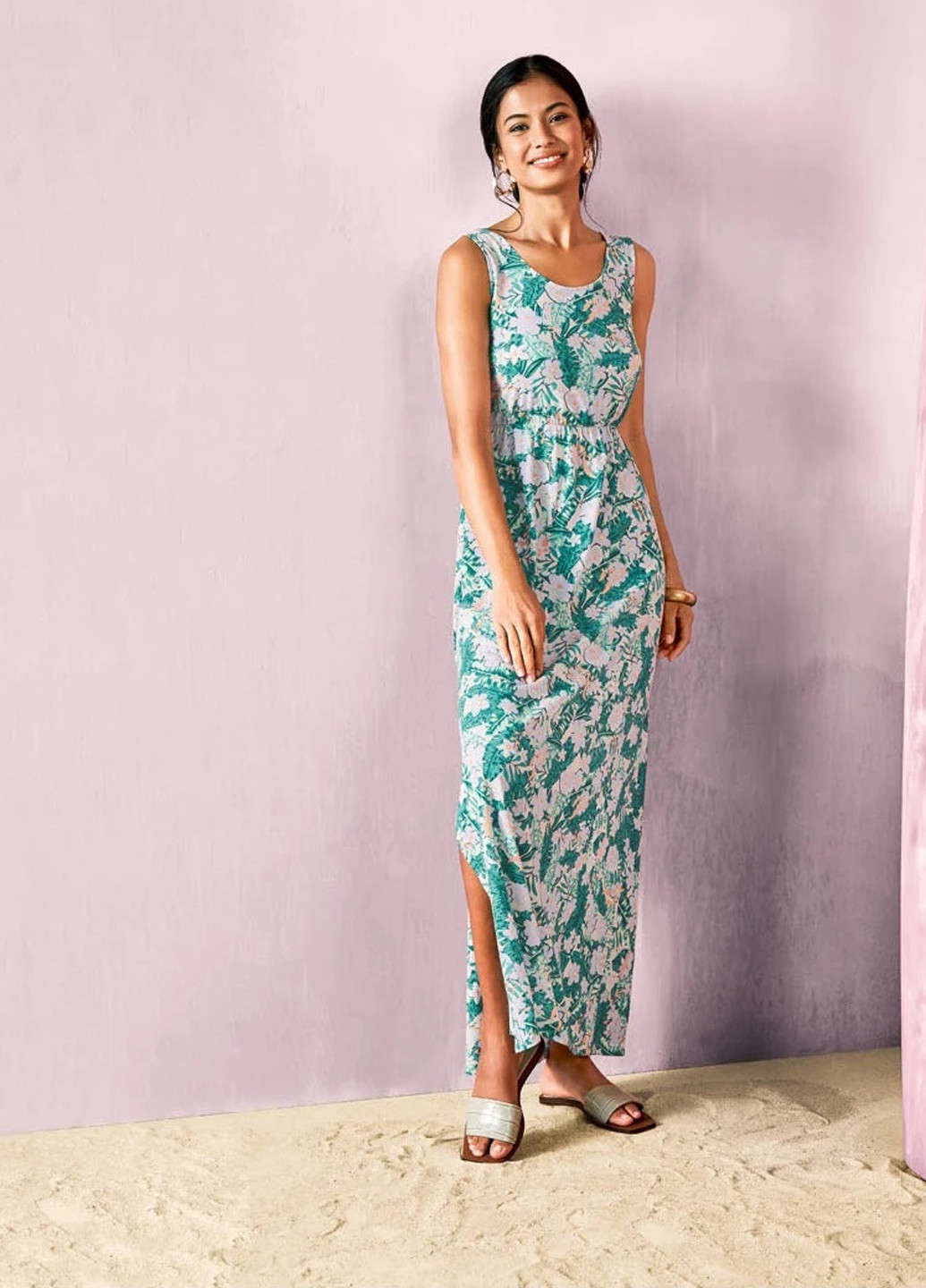 Комбинированное кэжуал платье в греческом стиле Esmara с рисунком