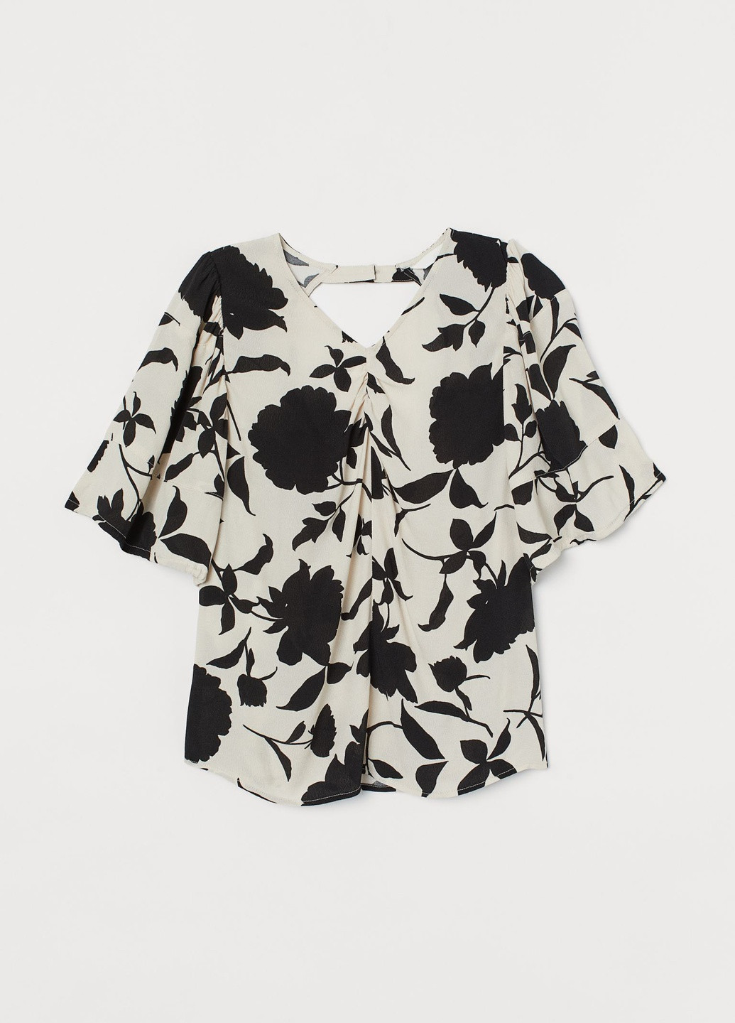 Бежевая летняя блуза H&M