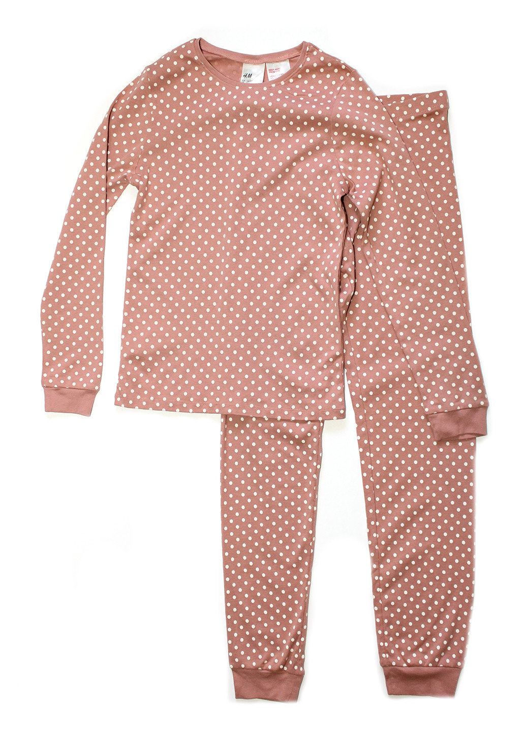 Пудровая всесезон пижама (лонгслив, брюки) лонгслив + брюки H&M