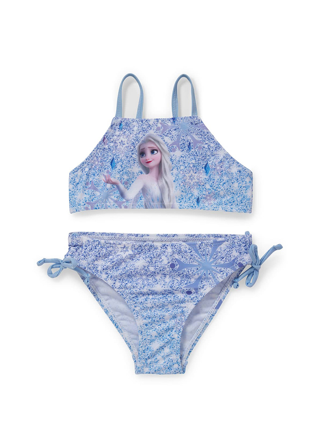 Голубой летний купальник (лиф, трусики) топ C&A