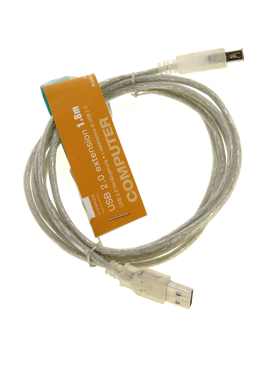 Удлинитель USB 2.0, 1,8 м Vivanco (119066086)