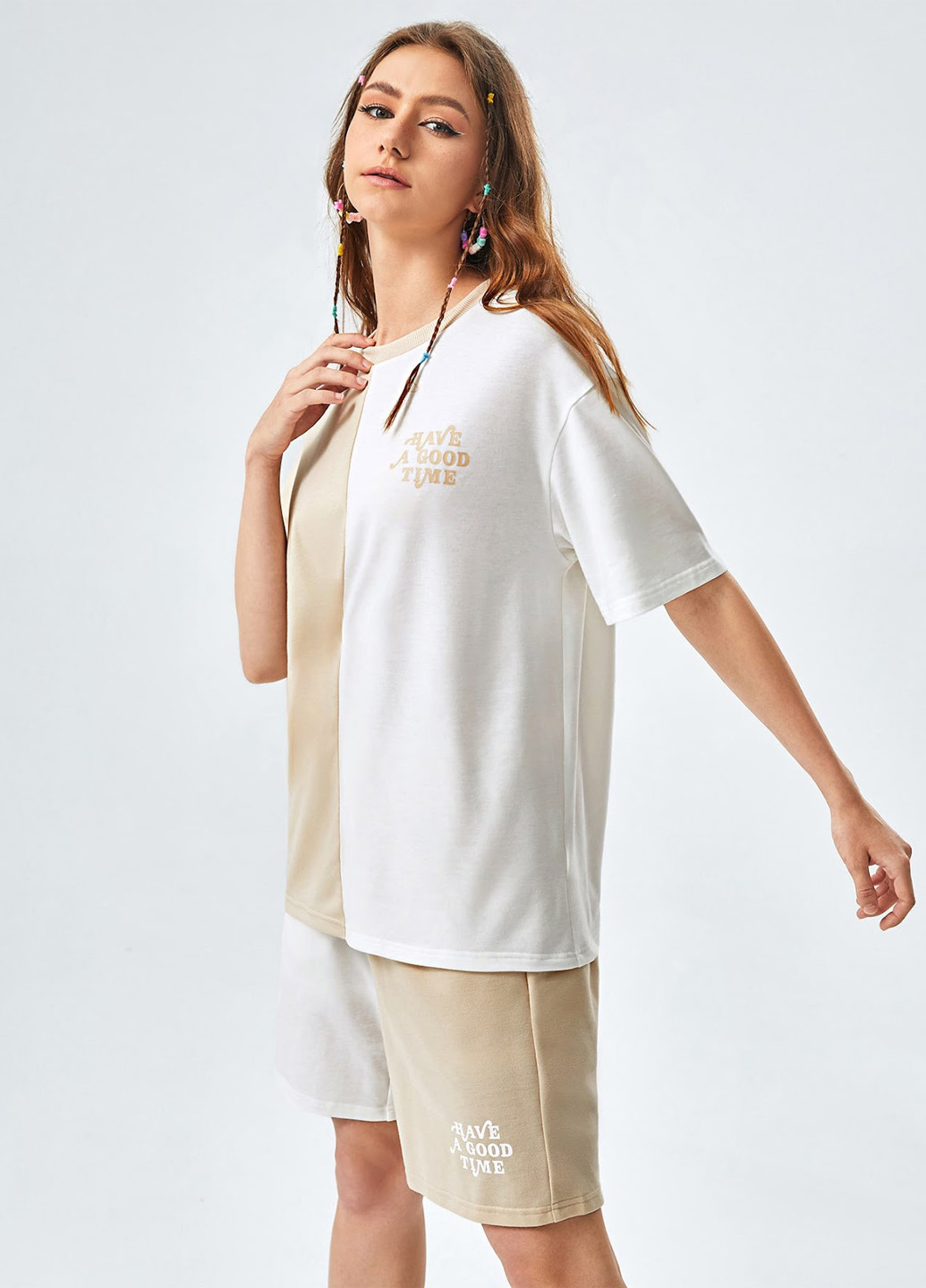 Костюм (футболка, шорти) SHEIN (323618916)