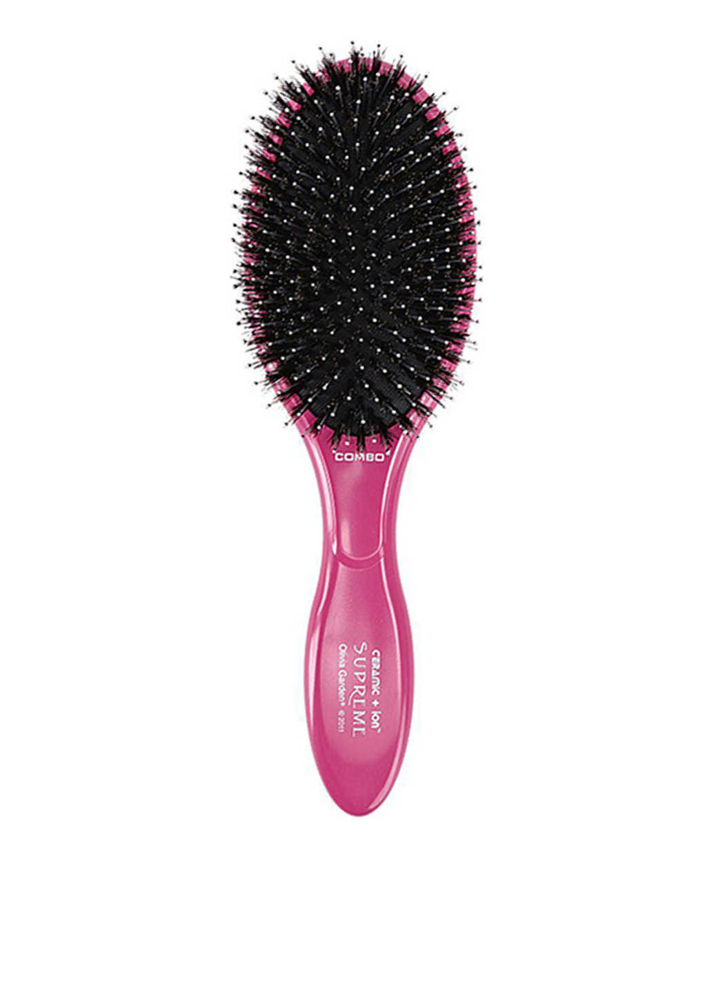 Гребінець для волосся Масажна Ceramic + Ion Thermal Brush Pink Olivia Garden (95228876)