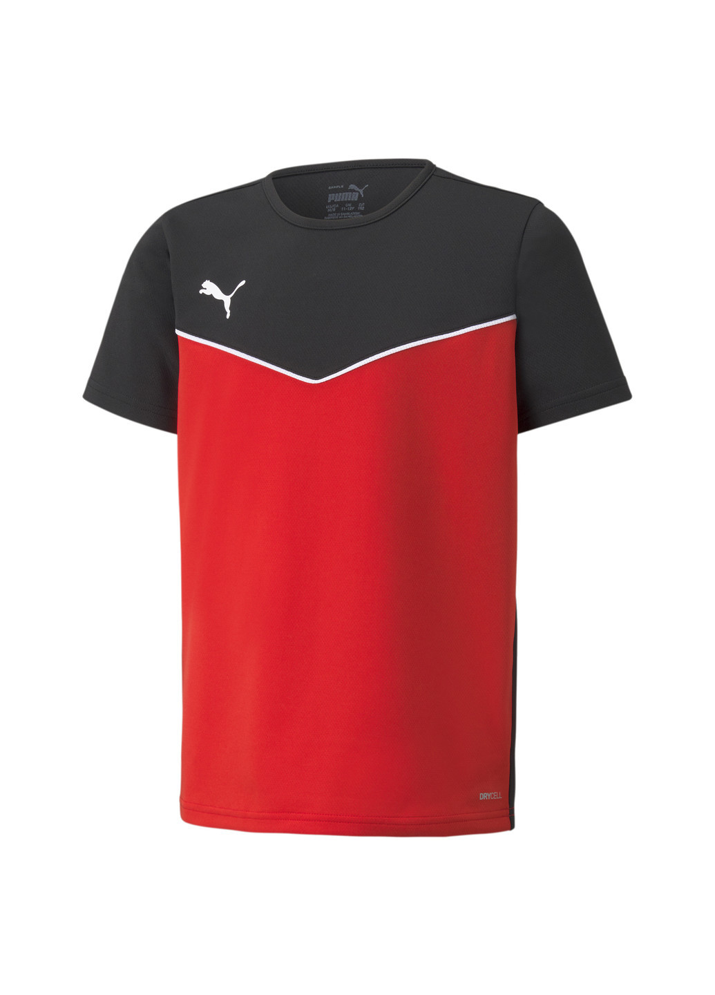 Красная демисезонная детская футболка individualrise youth jersey Puma