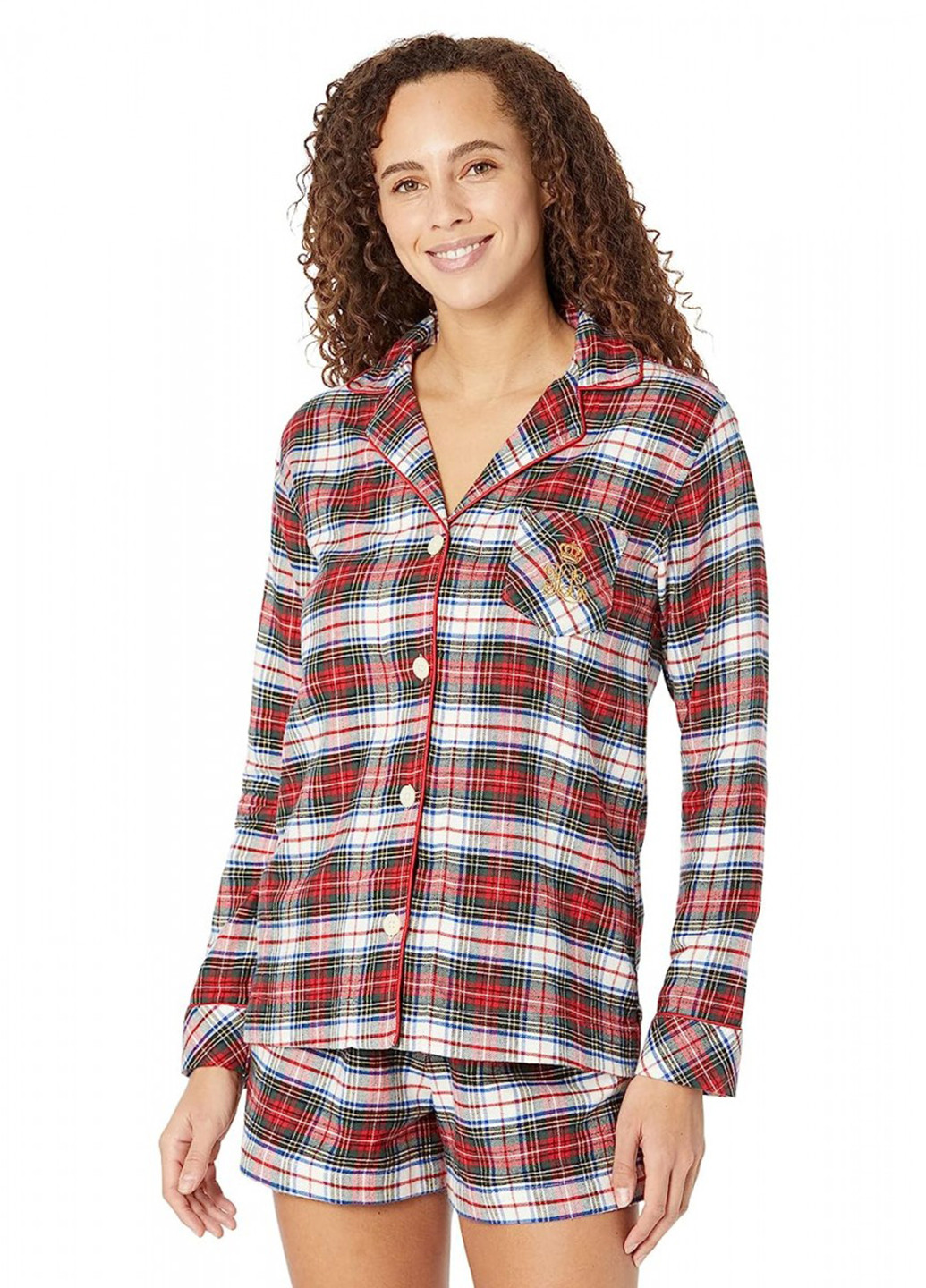 Червона всесезон піжама (сорочка, шорти) сорочка + шорти Ralph Lauren