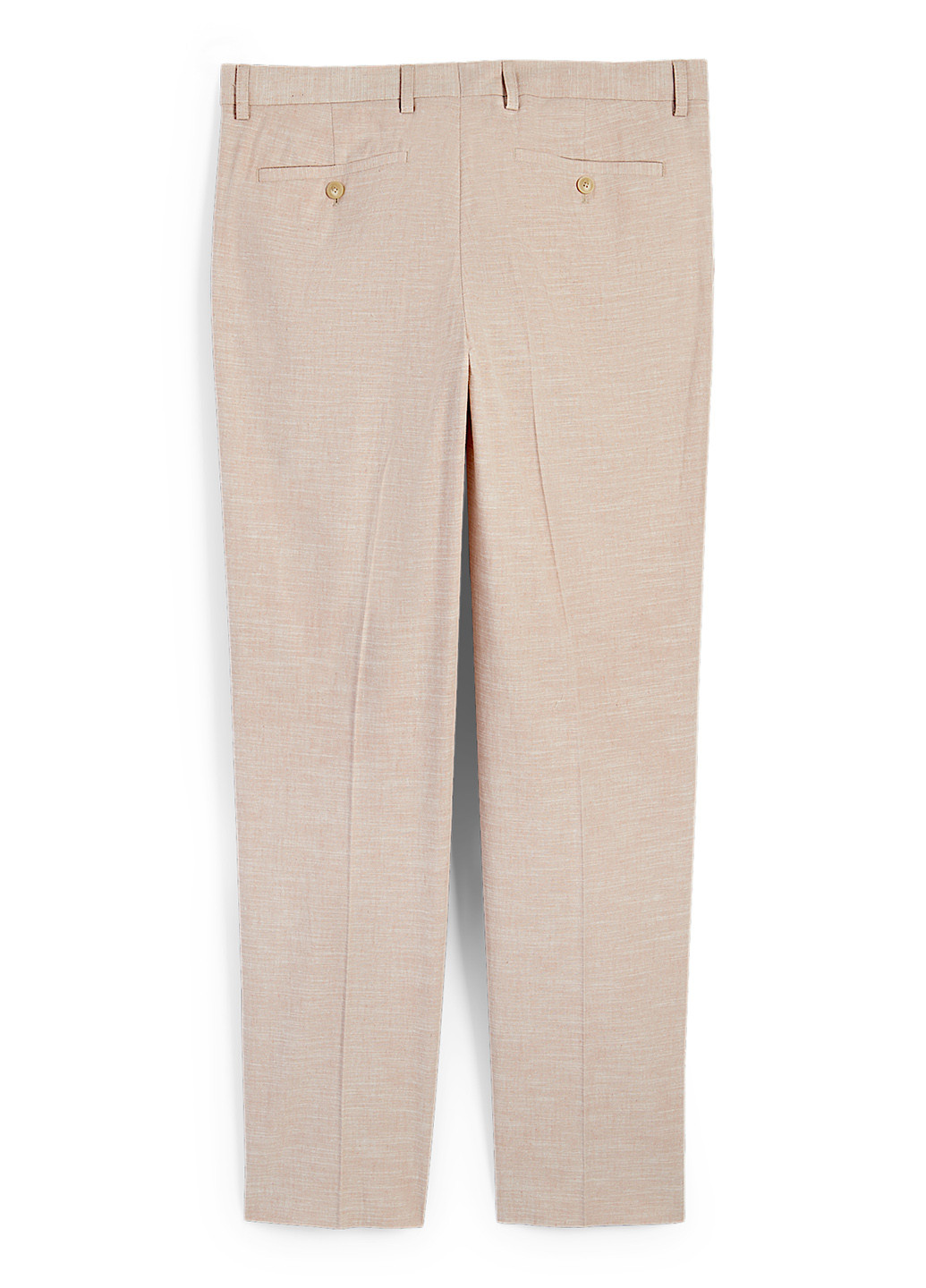 Бежевые кэжуал демисезонные зауженные, чиносы брюки C&A