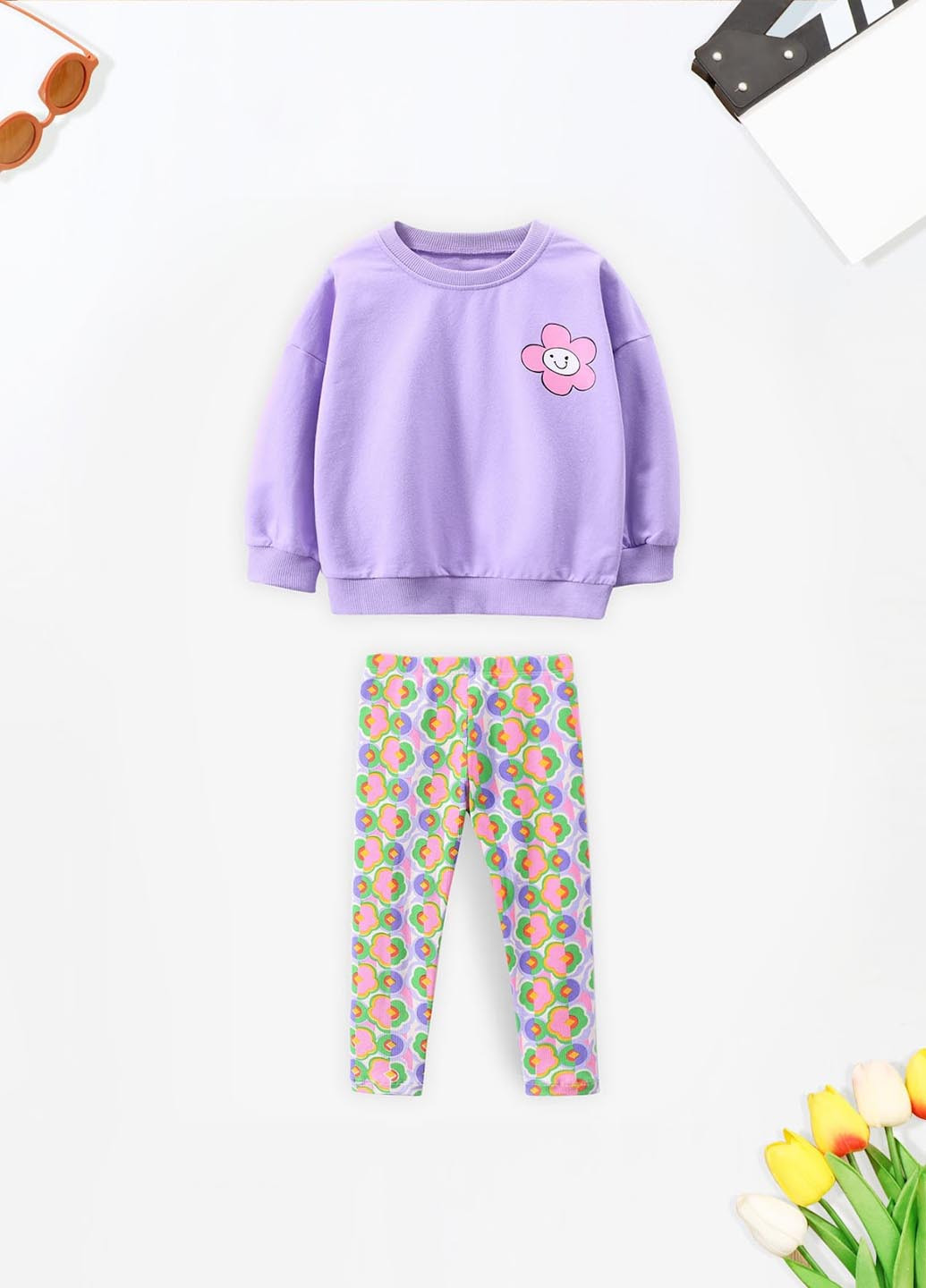 Комбінований демісезонний комплект (світшоти, легінси) SHEIN