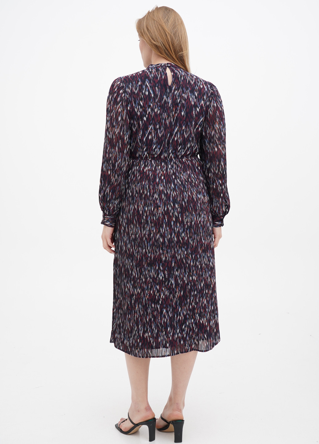 Комбінована кежуал сукня плісована S.Oliver з абстрактним візерунком