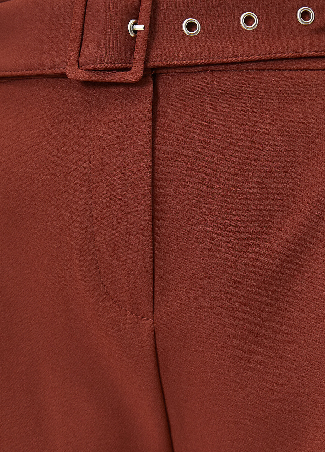 Терракотовые кэжуал демисезонные зауженные брюки KOTON