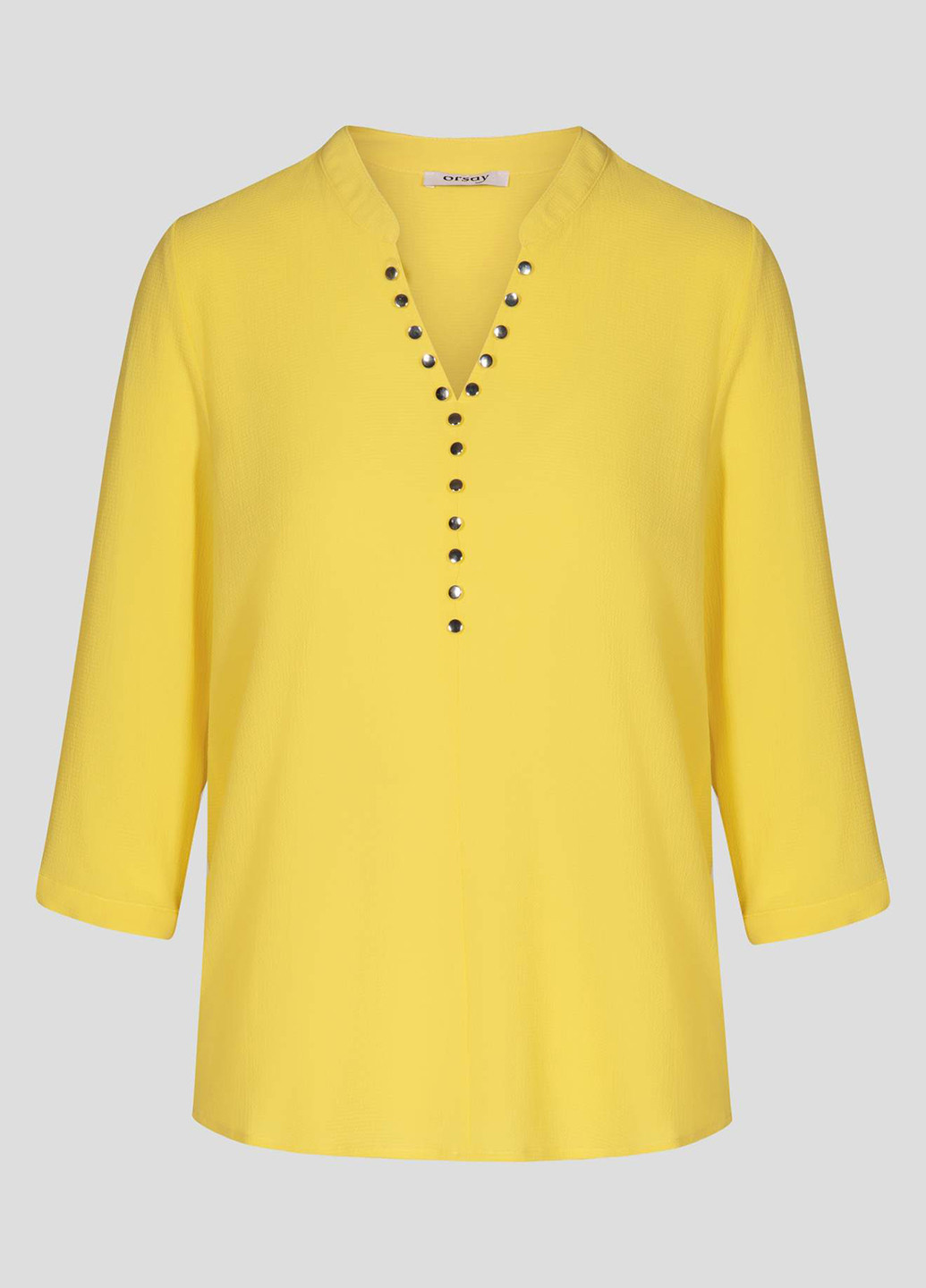Желтая демисезонная блуза с длинным рукавом Orsay