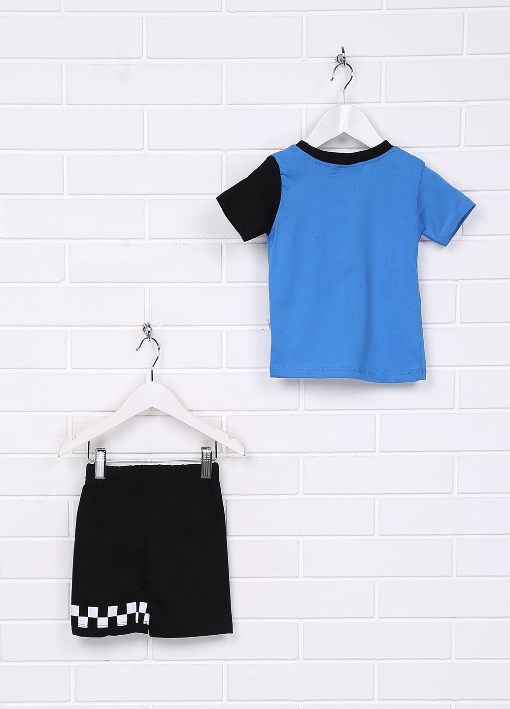 Синій літній комплект (футболка, шорти) Mini Fonte