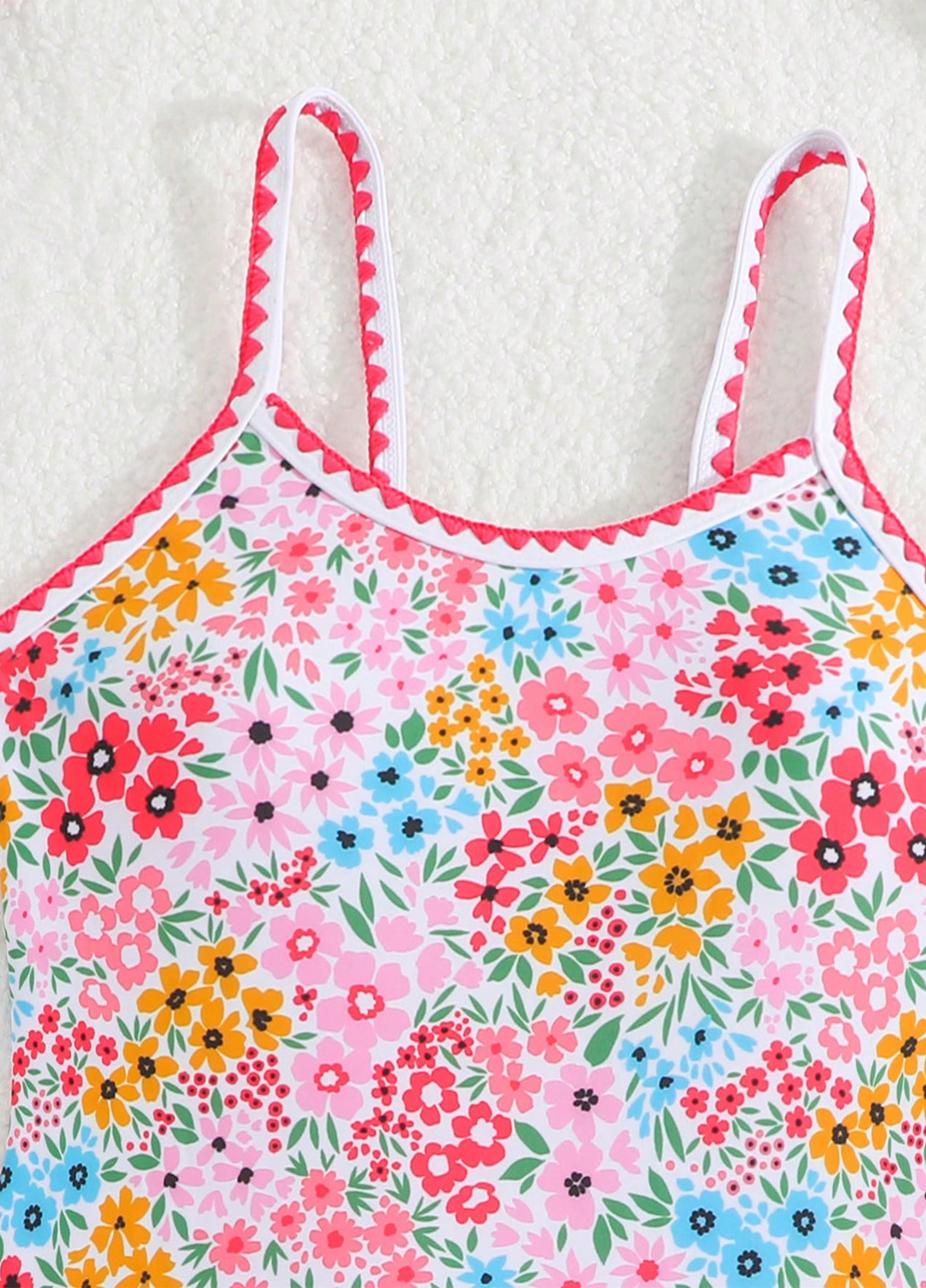 Комбінований літній купальник суцільний SHEIN