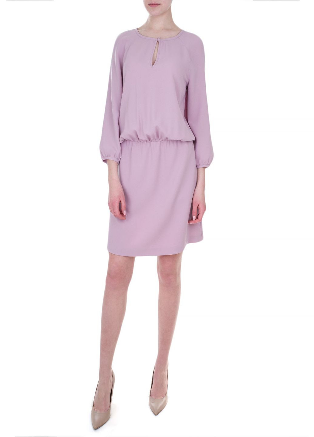 Фиолетовое кэжуал платье Emporio Armani однотонное