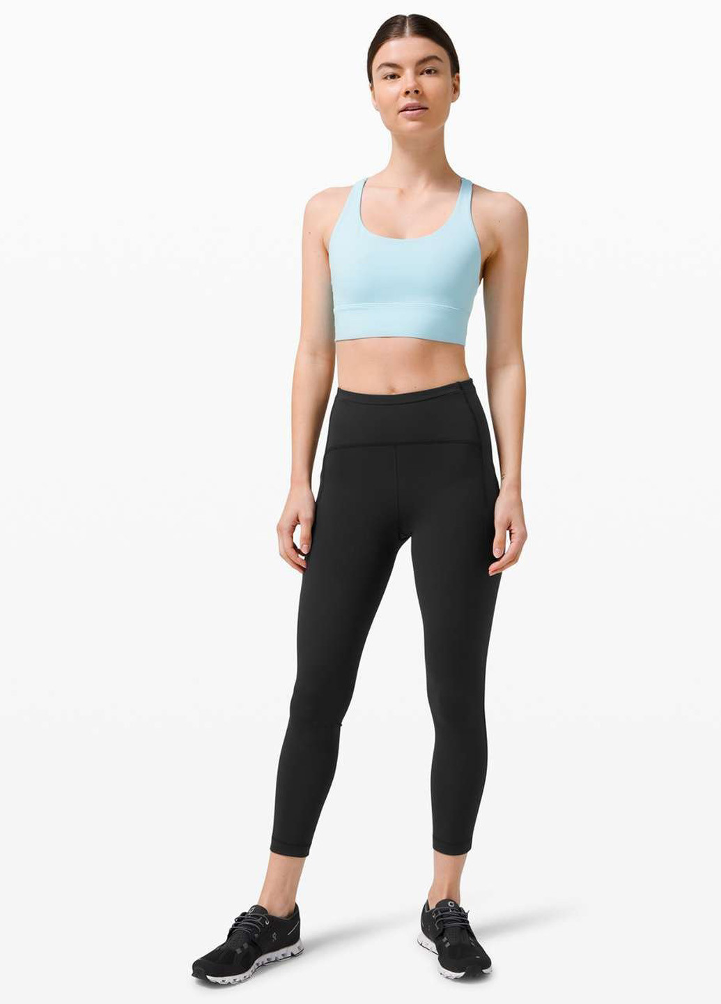 Черные демисезонные леггинсы Lululemon Athletica