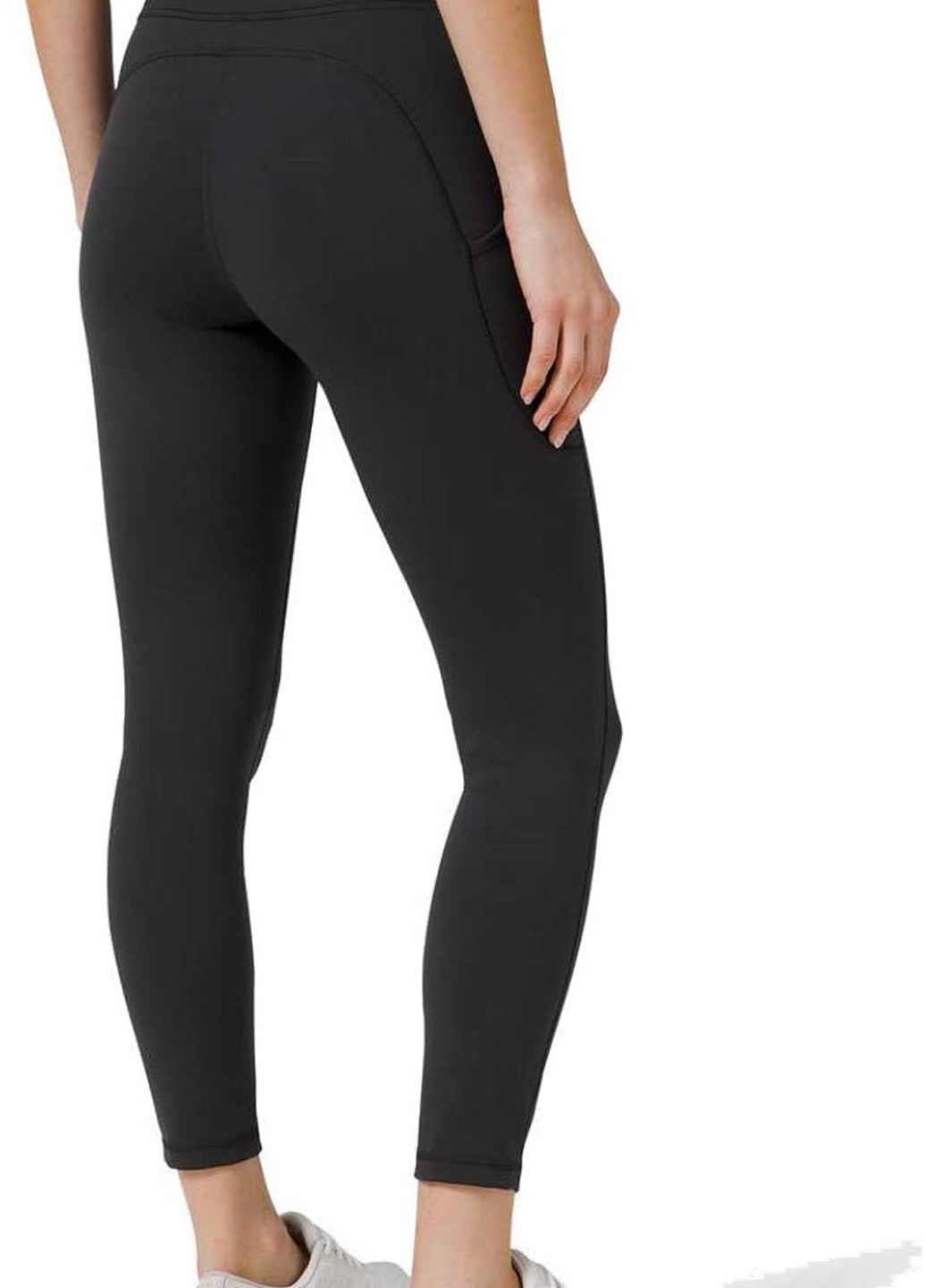 Черные демисезонные леггинсы Lululemon Athletica