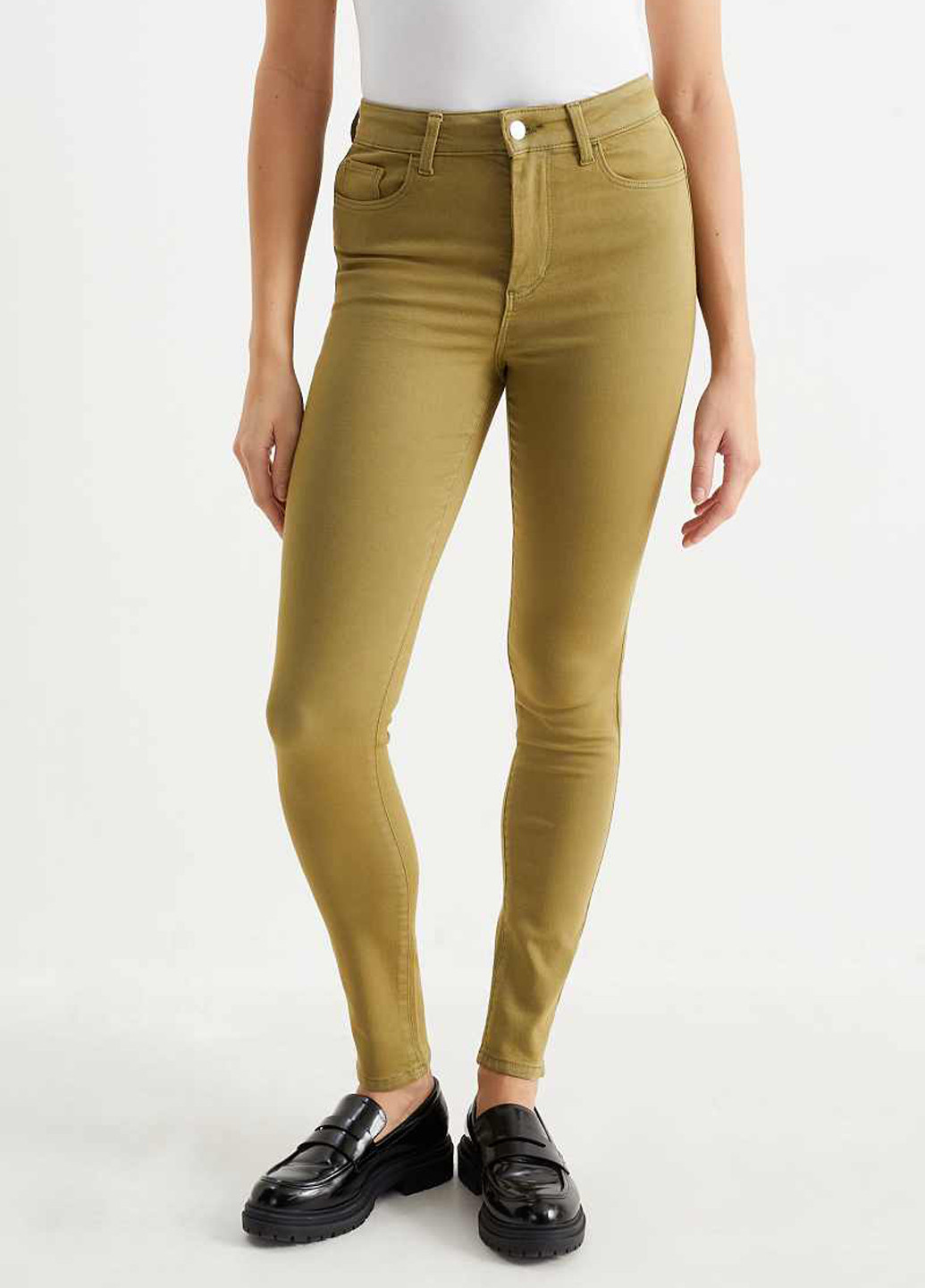 Хаки демисезонные джеггинсы C&A