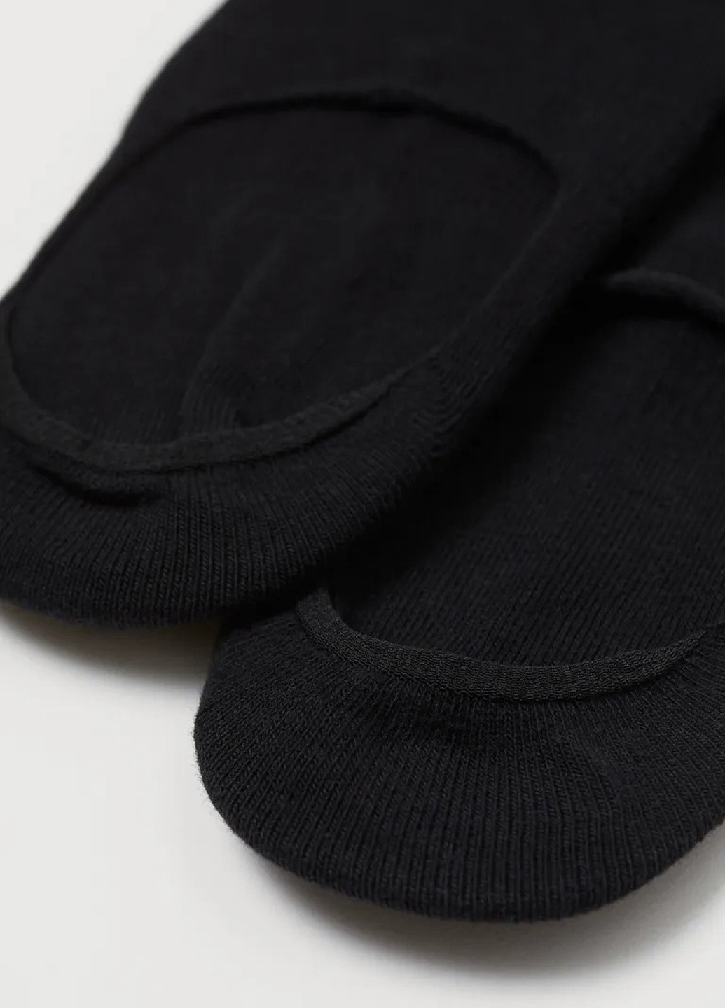 Носки (3 пары) H&M однотонные чёрные кэжуалы