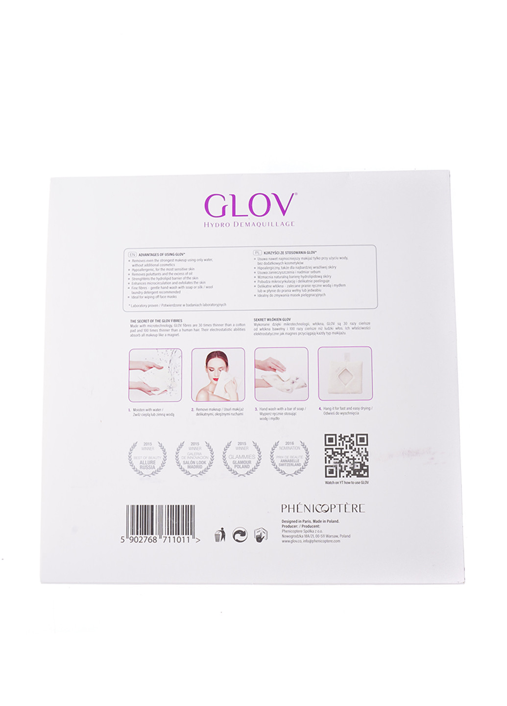 Рукавичка для зняття макіяжу для всіх типів шкіри GLOV (149584708)