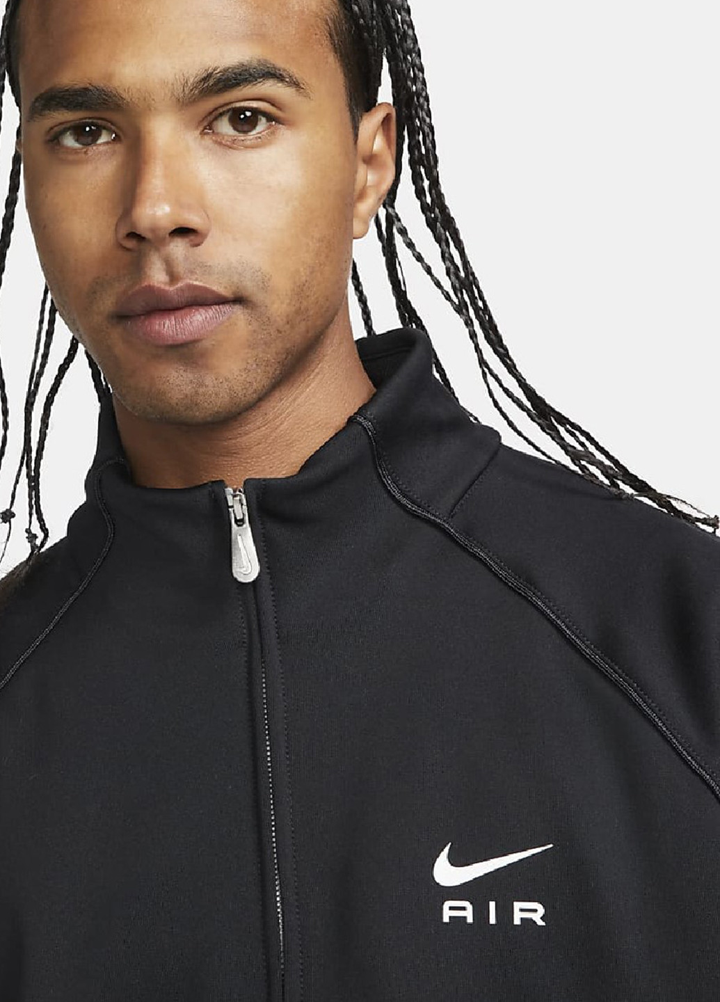 Чорна демісезонна куртка Nike Air Men's Poly-Knit Jacket