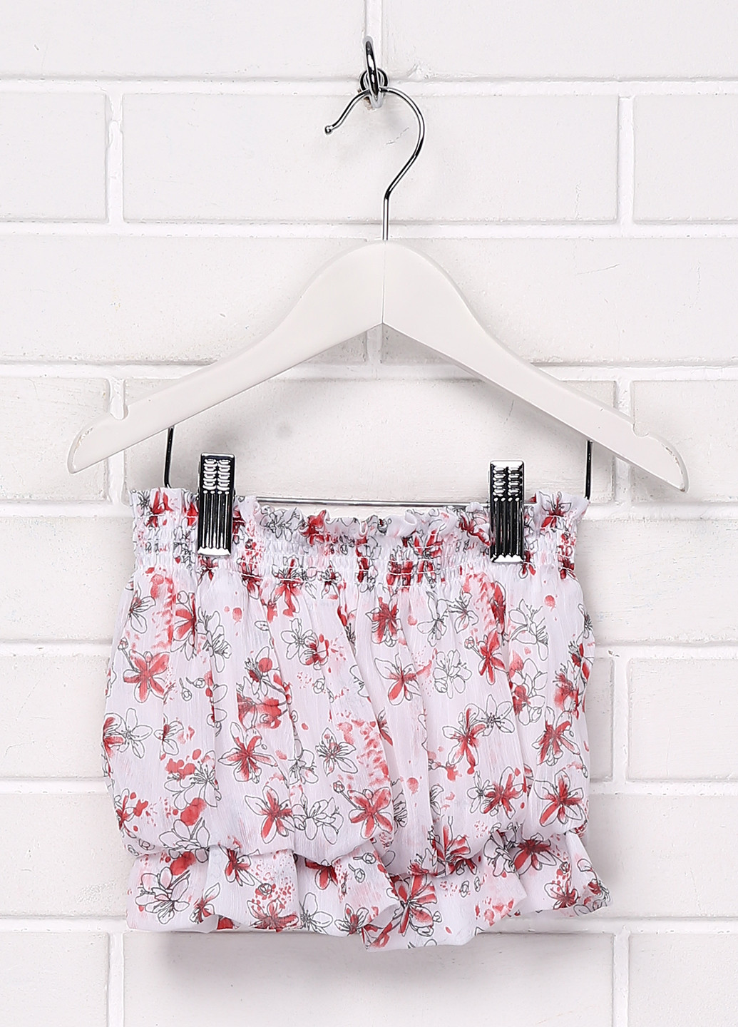 Белоснежная кэжуал цветочной расцветки юбка Heach Dolls мини