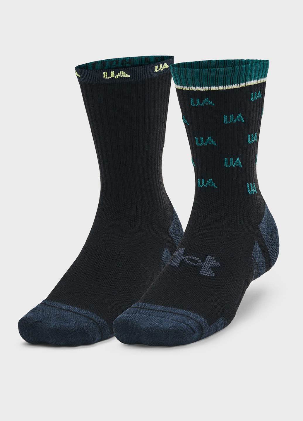 Чёрные носки (2 пары) Under Armour логотипы (315696951)