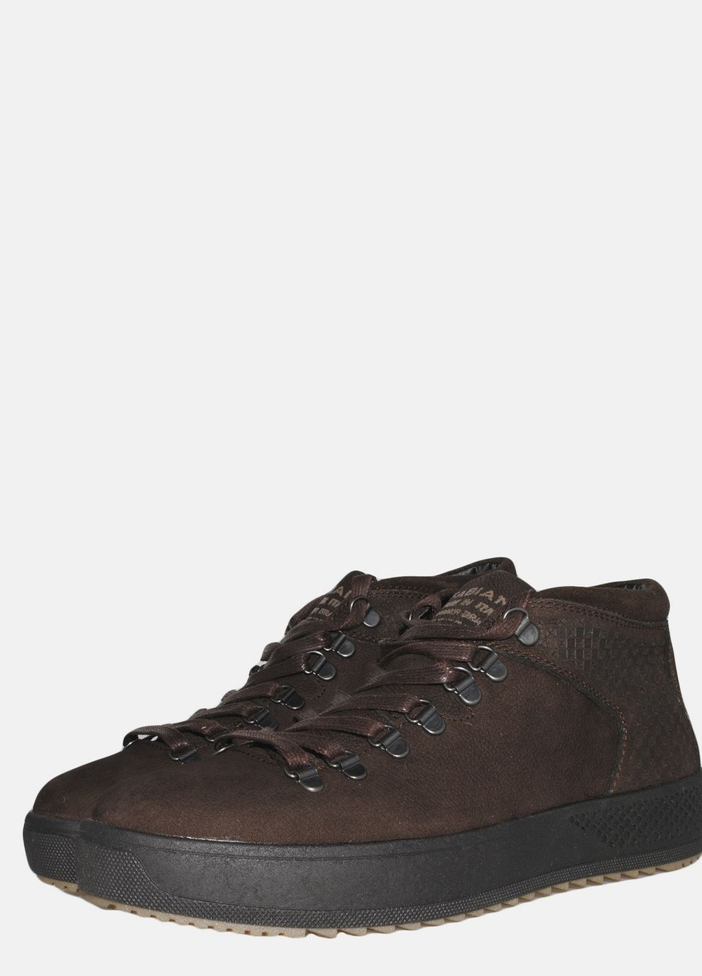Коричневые зимние ботинки 903кор.н.черн коричневый Fabiani