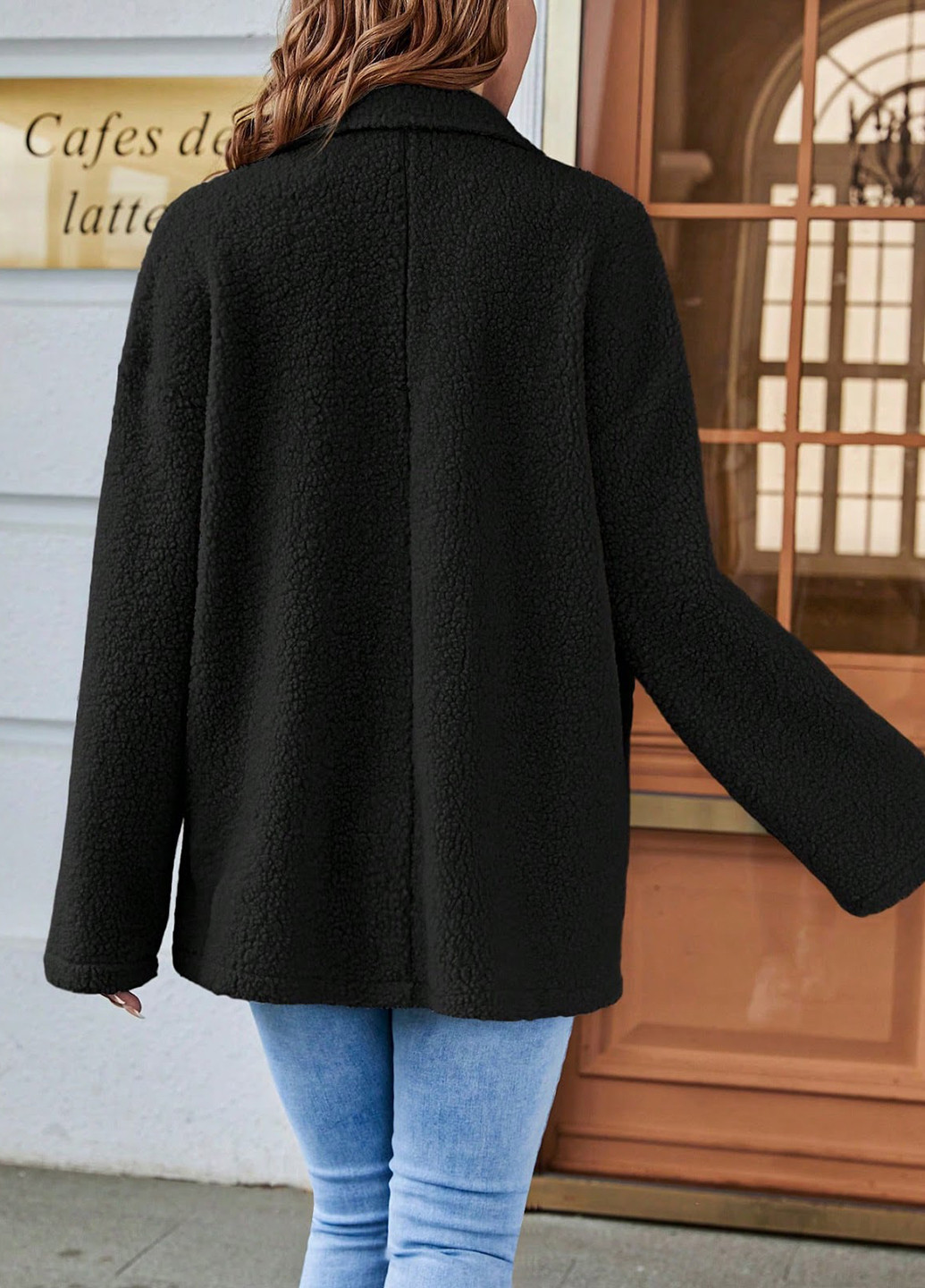 Черная зимняя куртка SHEIN