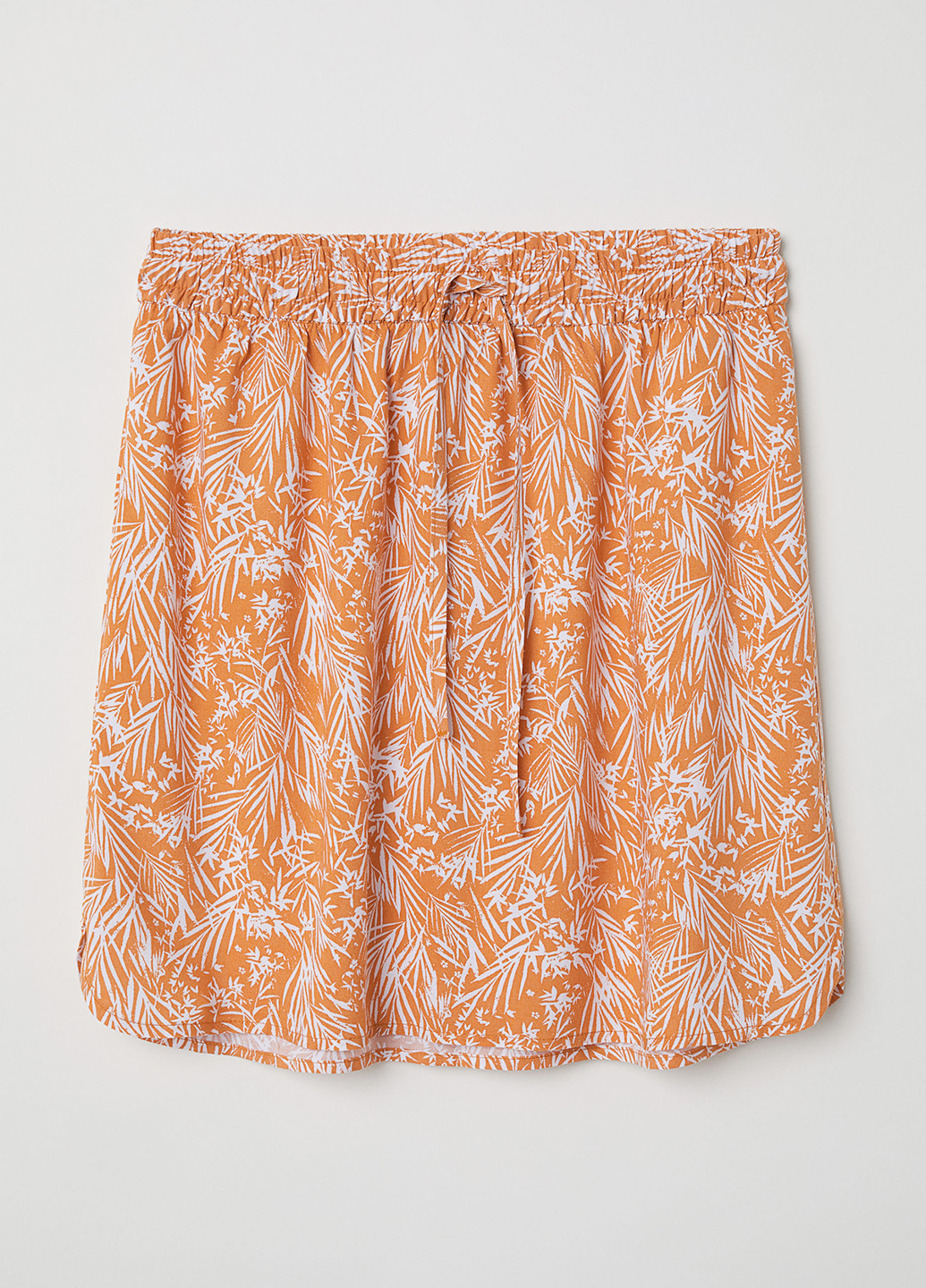 Светло-оранжевая кэжуал юбка H&M мини