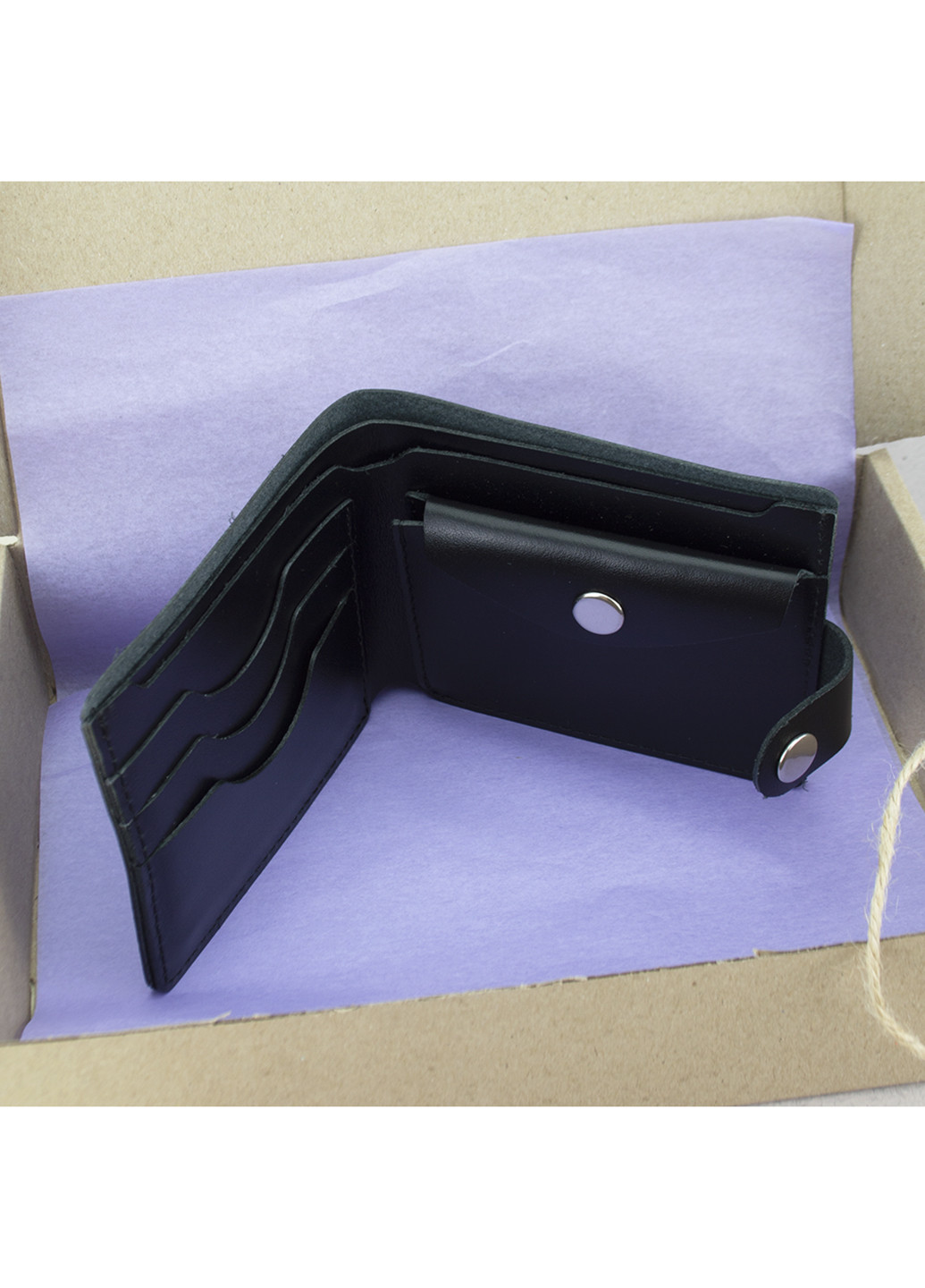 Подарунковий чоловічий набір №62: обкладинка на паспорт + ключниця + портмоне (чорний) HandyCover (250140794)