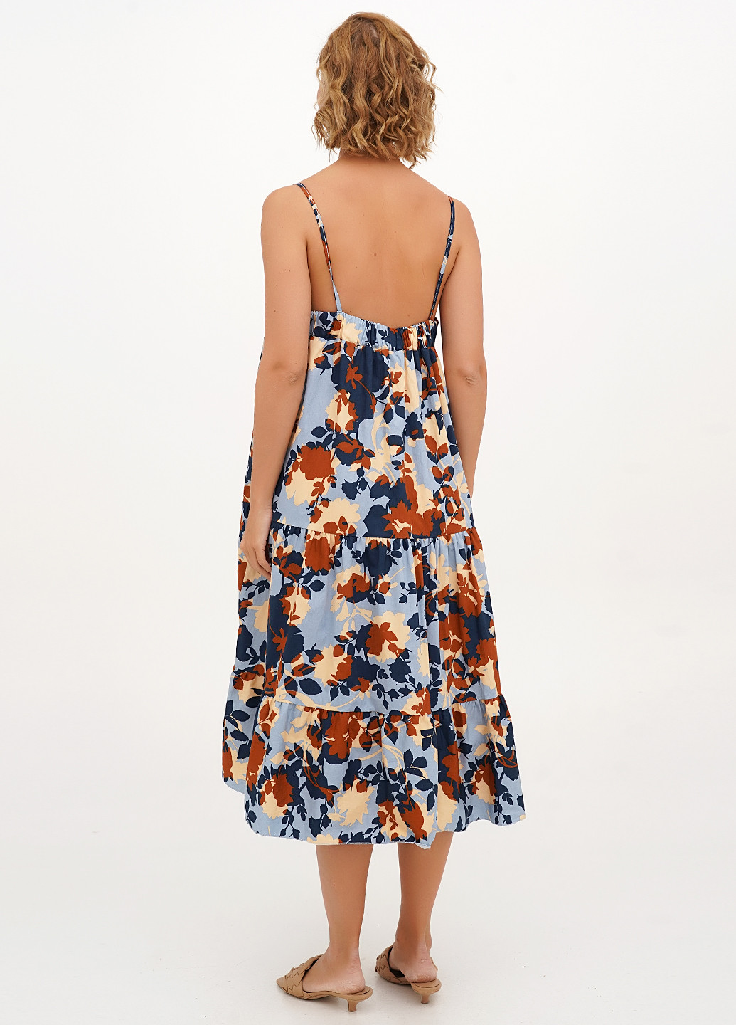 Блакитна кежуал сукня балон Joie Clair з абстрактним візерунком