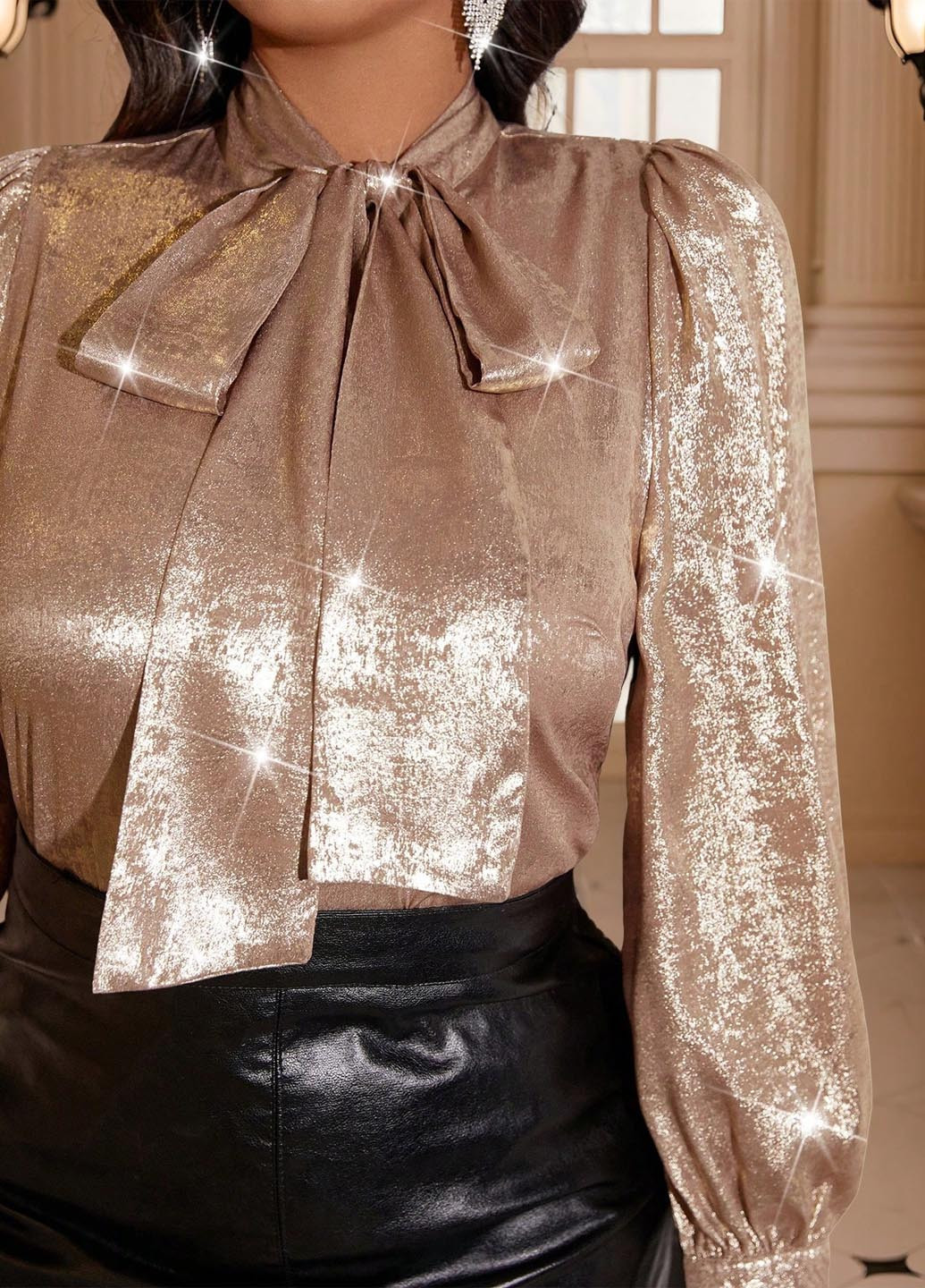 Золотая блуза SHEIN