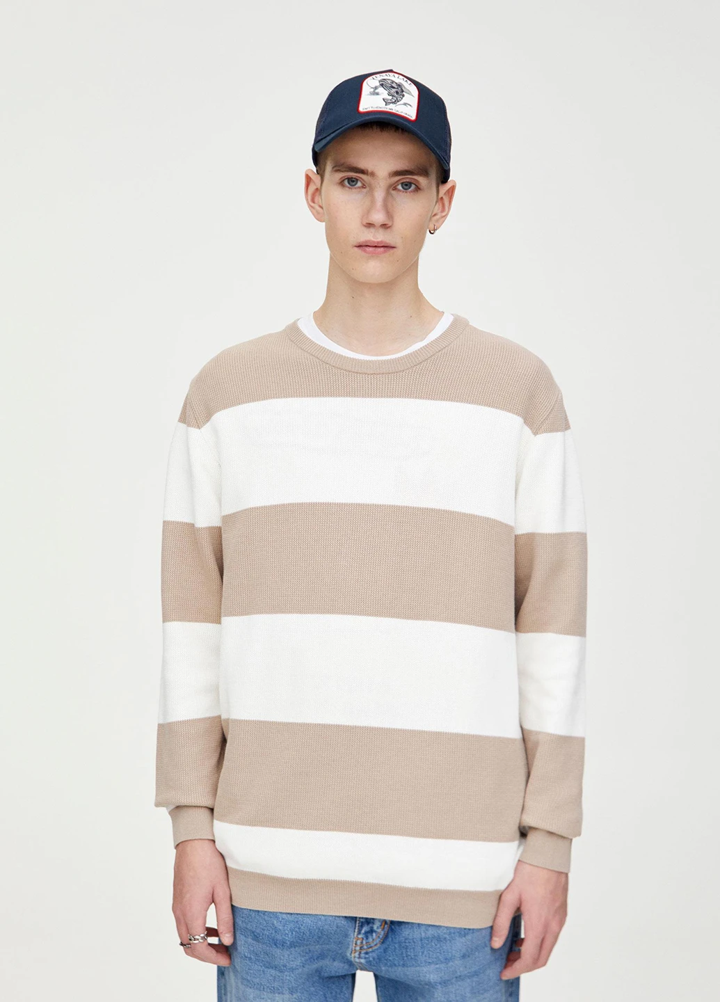 Бежевий демісезонний джемпер джемпер Pull & Bear