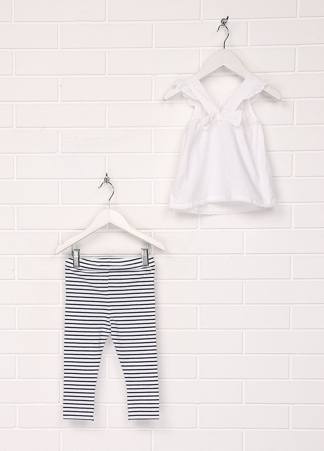 Білий літній комплект (блуза, легінси) H&M