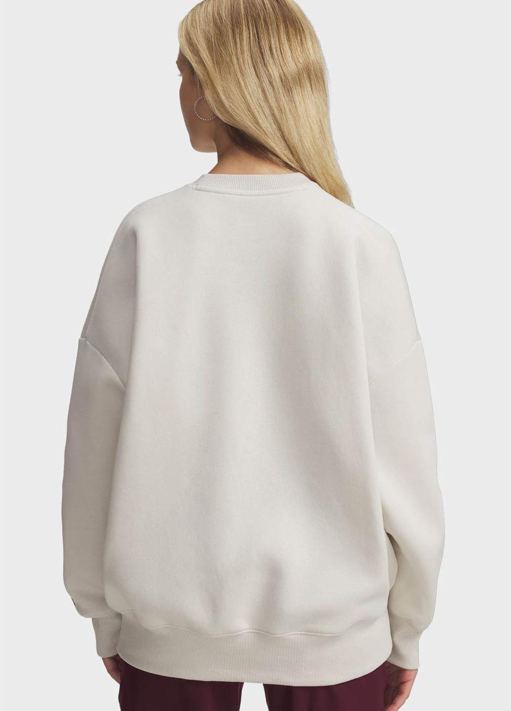 Бежевий світшот Under Armour логотип без декору (366431832)