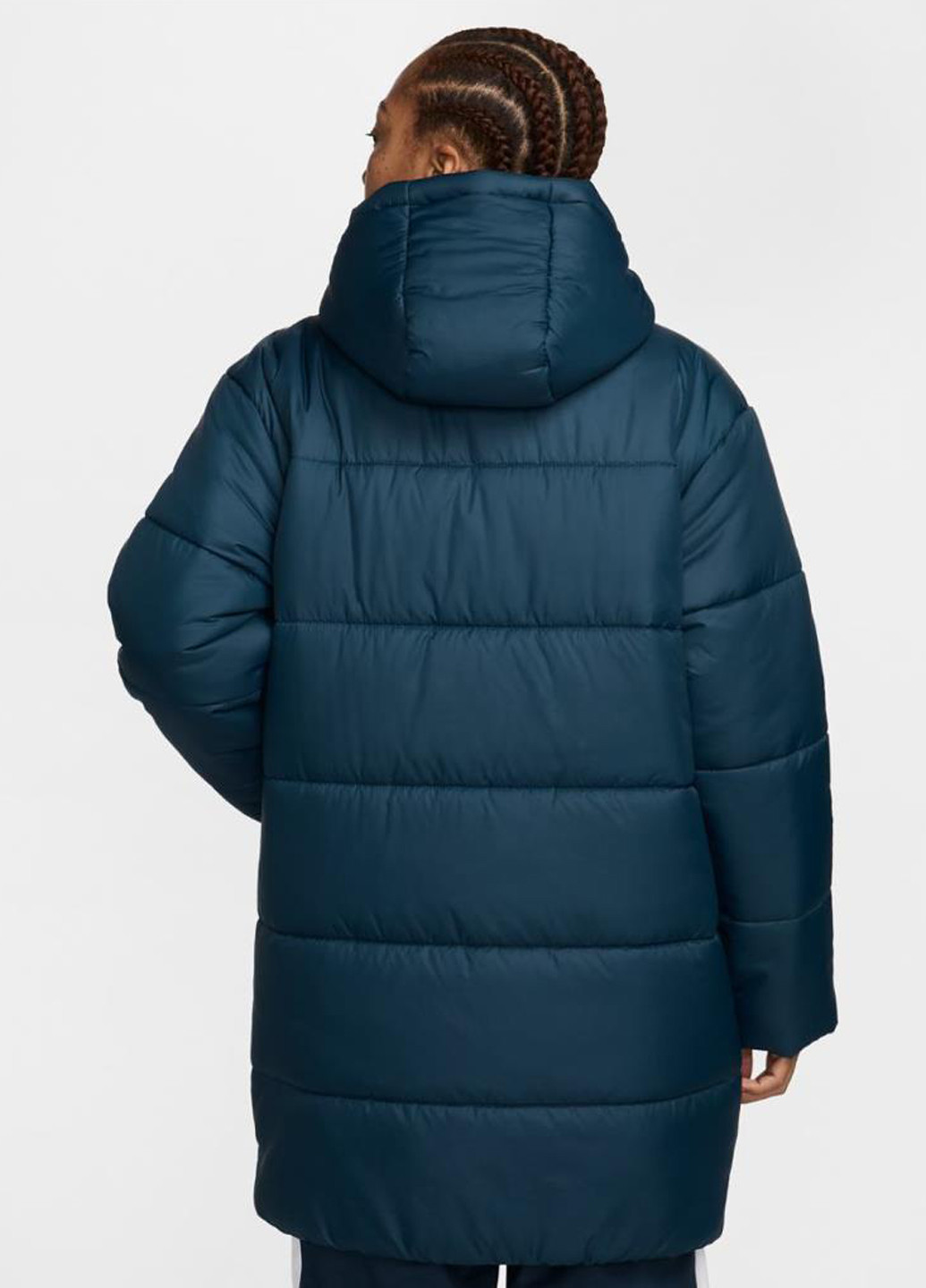 Темно-зеленая демисезонная куртка fz5903-478 куртка-пальто Nike W NSW TF SNFL NK CLSC PRKA