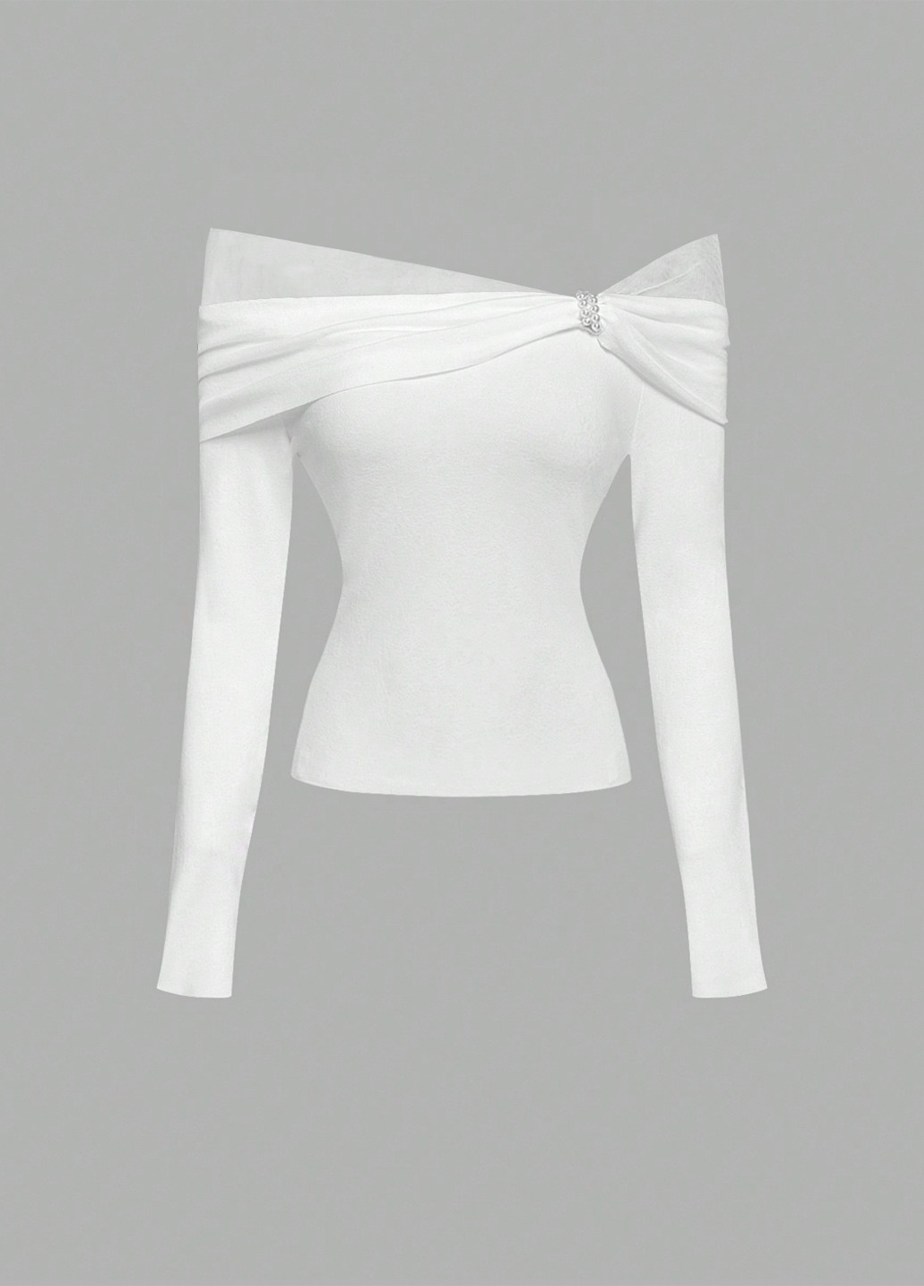 Кремова блуза SHEIN