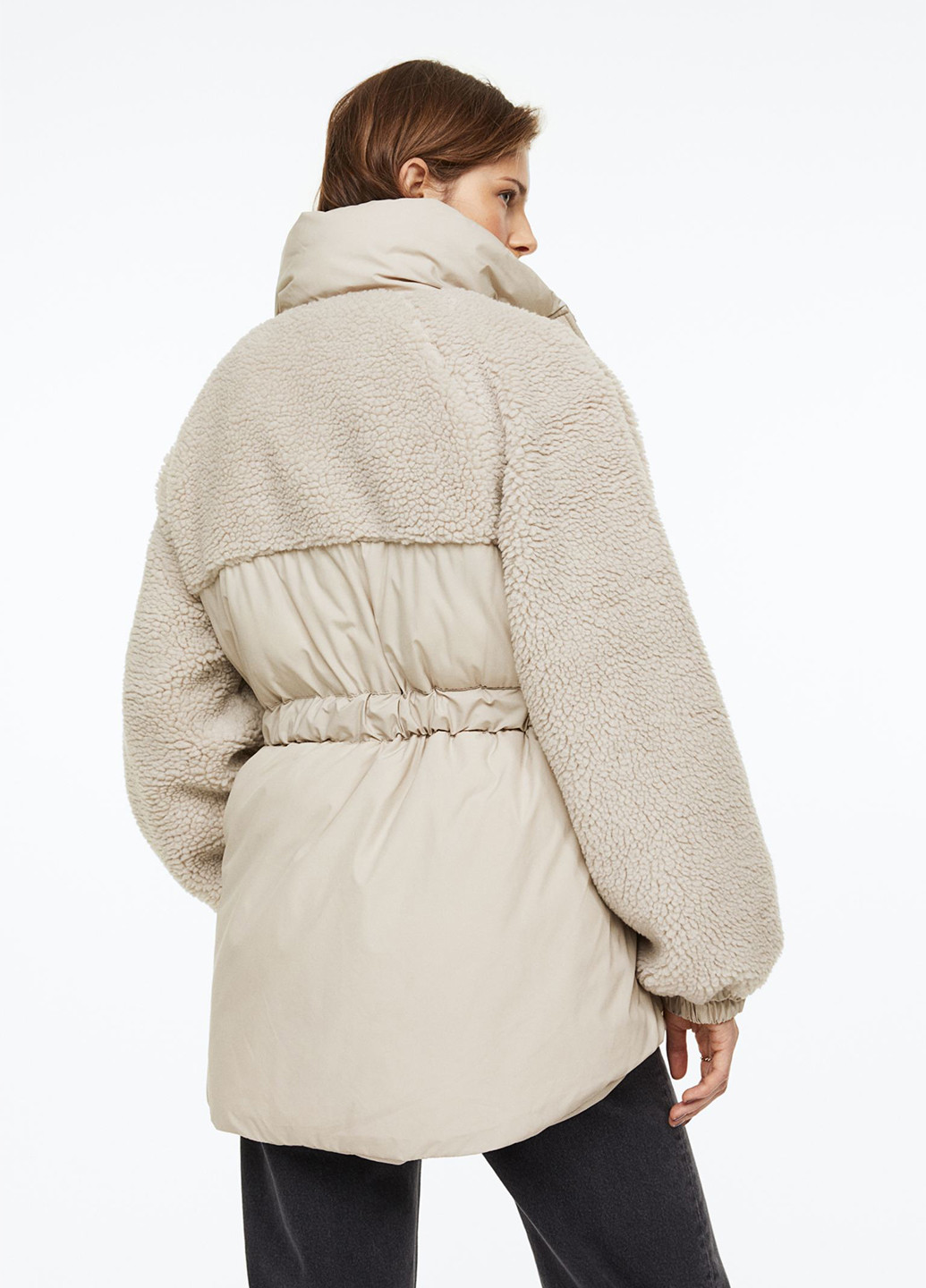 Світло-бежева зимня куртка H&M