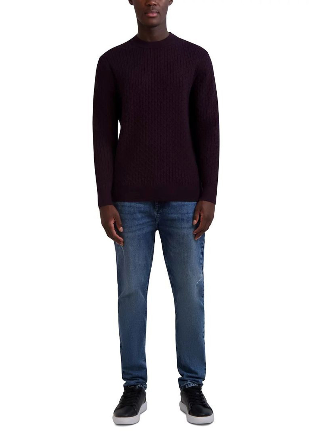 Темно-бордовый демисезонный свитер джемпер Karl Lagerfeld