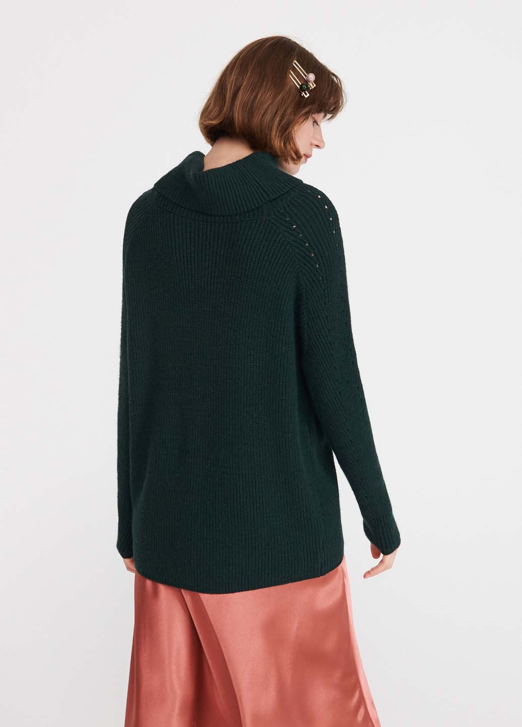 Темно-зелений демісезонний светр Reserved