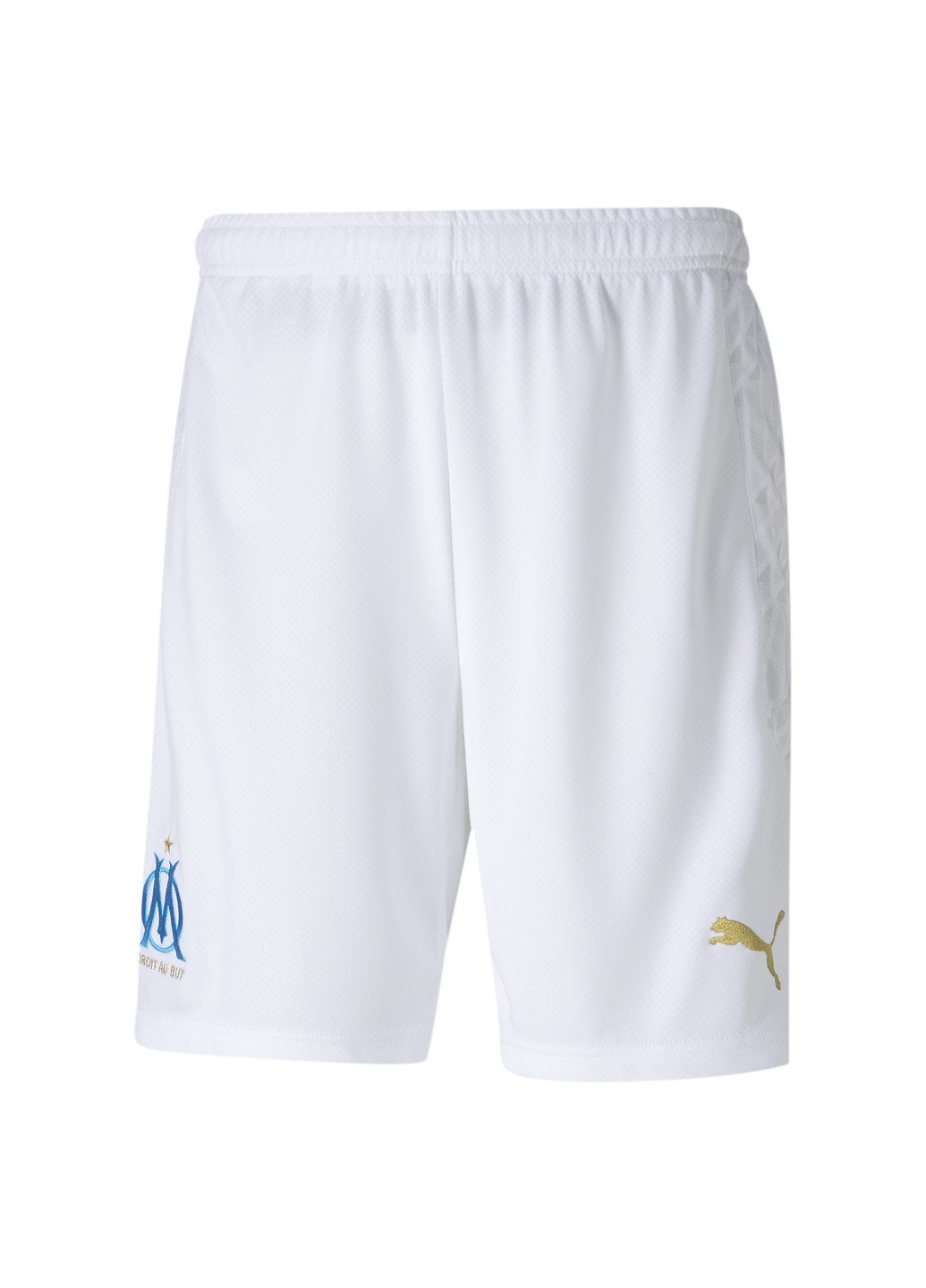 Шорты OM Shorts Replica Puma однотонные белые спортивные полиэстер