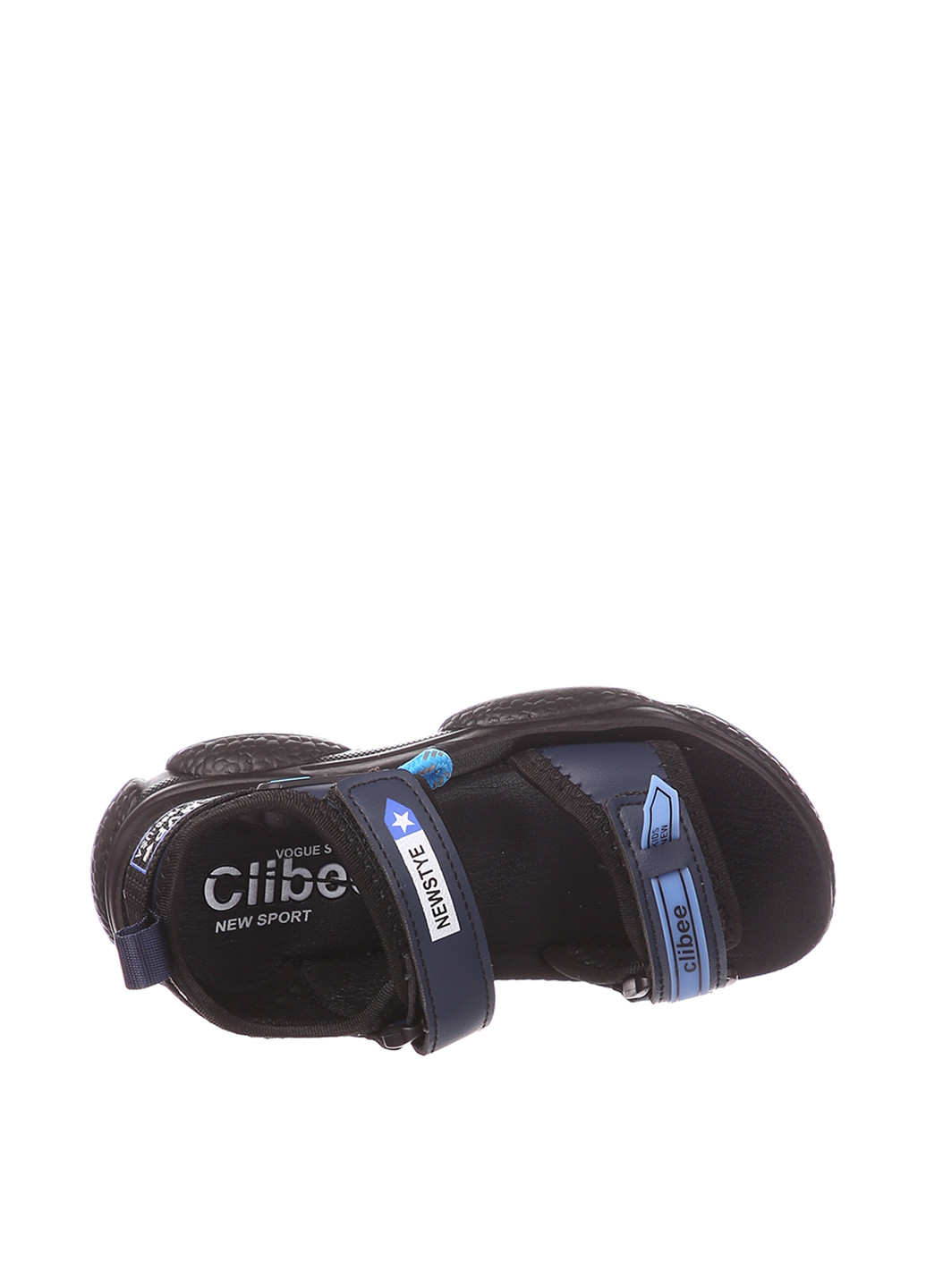 Темно-синие кэжуал сандалии Clibee на липучке
